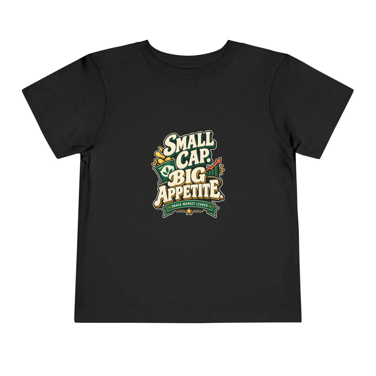 SMALL CAP. BIG APPETITE. Toddler Tee | Funny Finance Kids Clothing