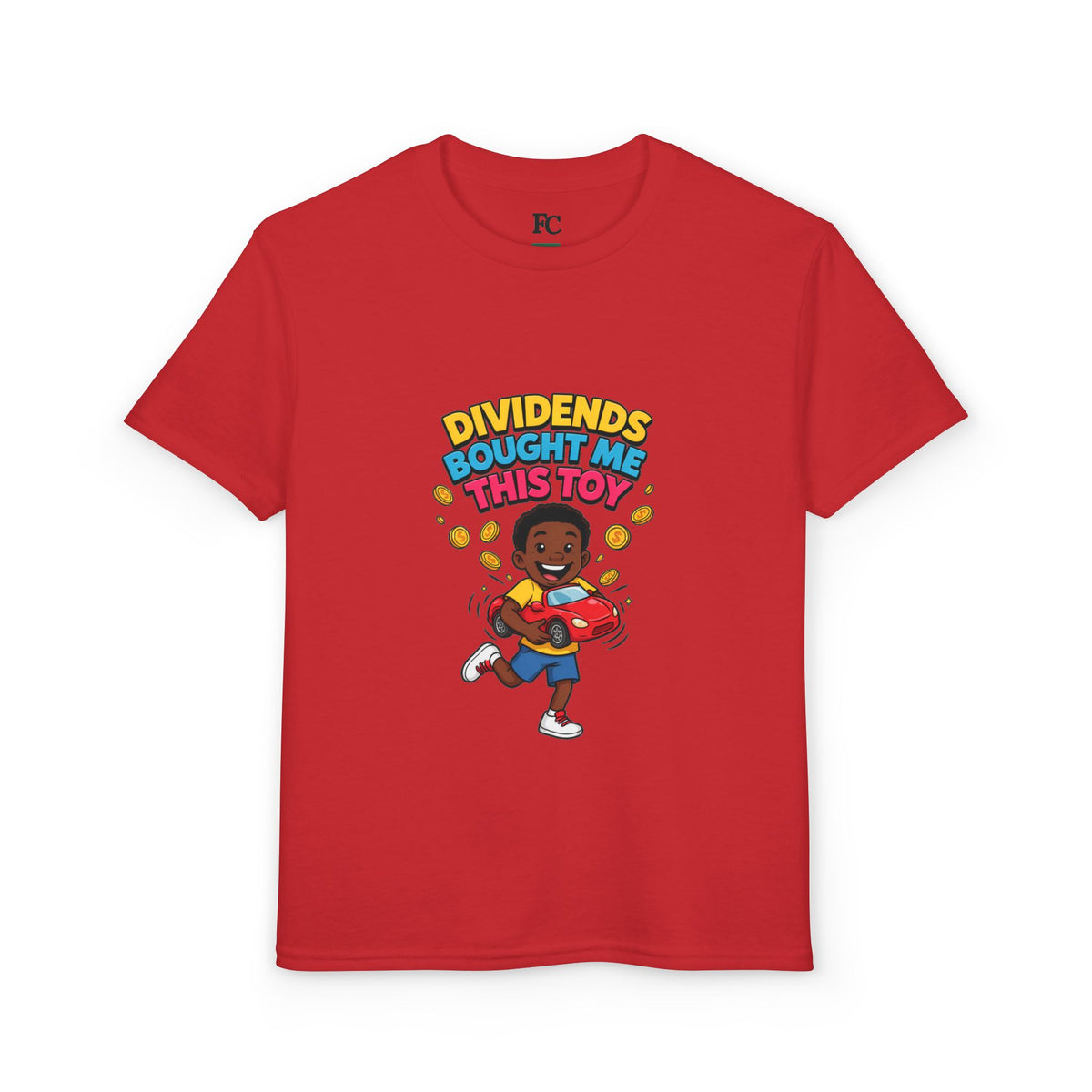 DIVIDENDS BOUGHT ME THIS TOY. Boys' Youth Tee | Funny Finance Kids Clothing