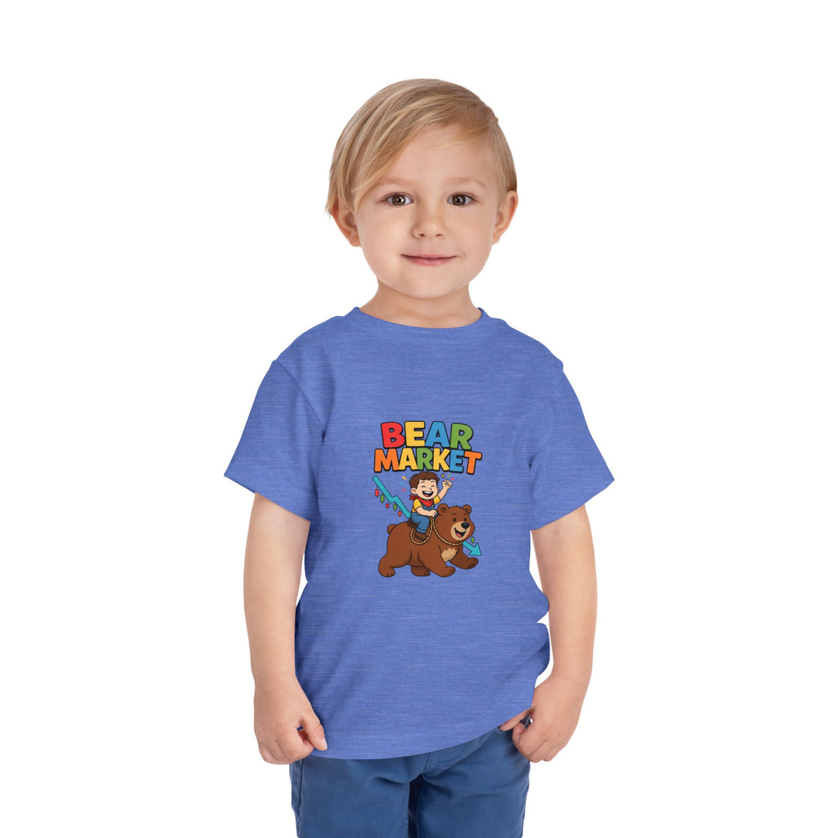 BEAR MARKET. Boys' Toddler Tee | Funny Finance Kids Clothing