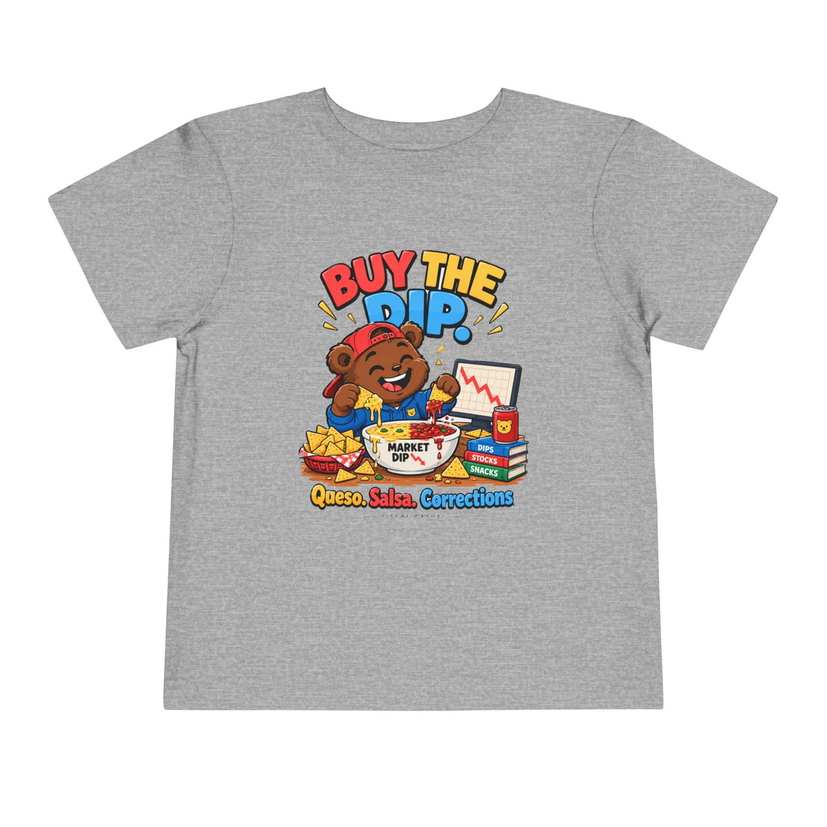 BUY THE DIP BEAR. Toddler Tee | Funny Finance Kids Clothing