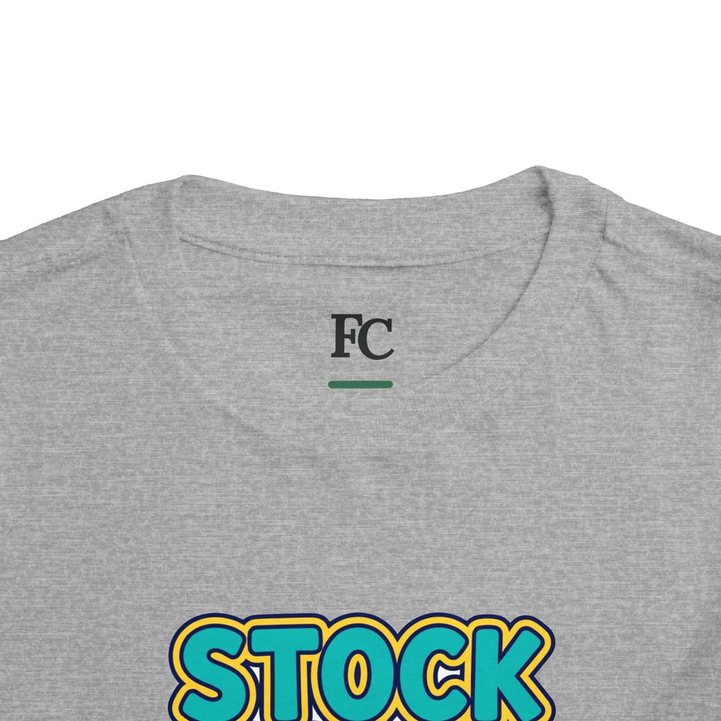 STOCK SPLIT. Girls' Toddler Tee | Funny Finance Kids Clothing