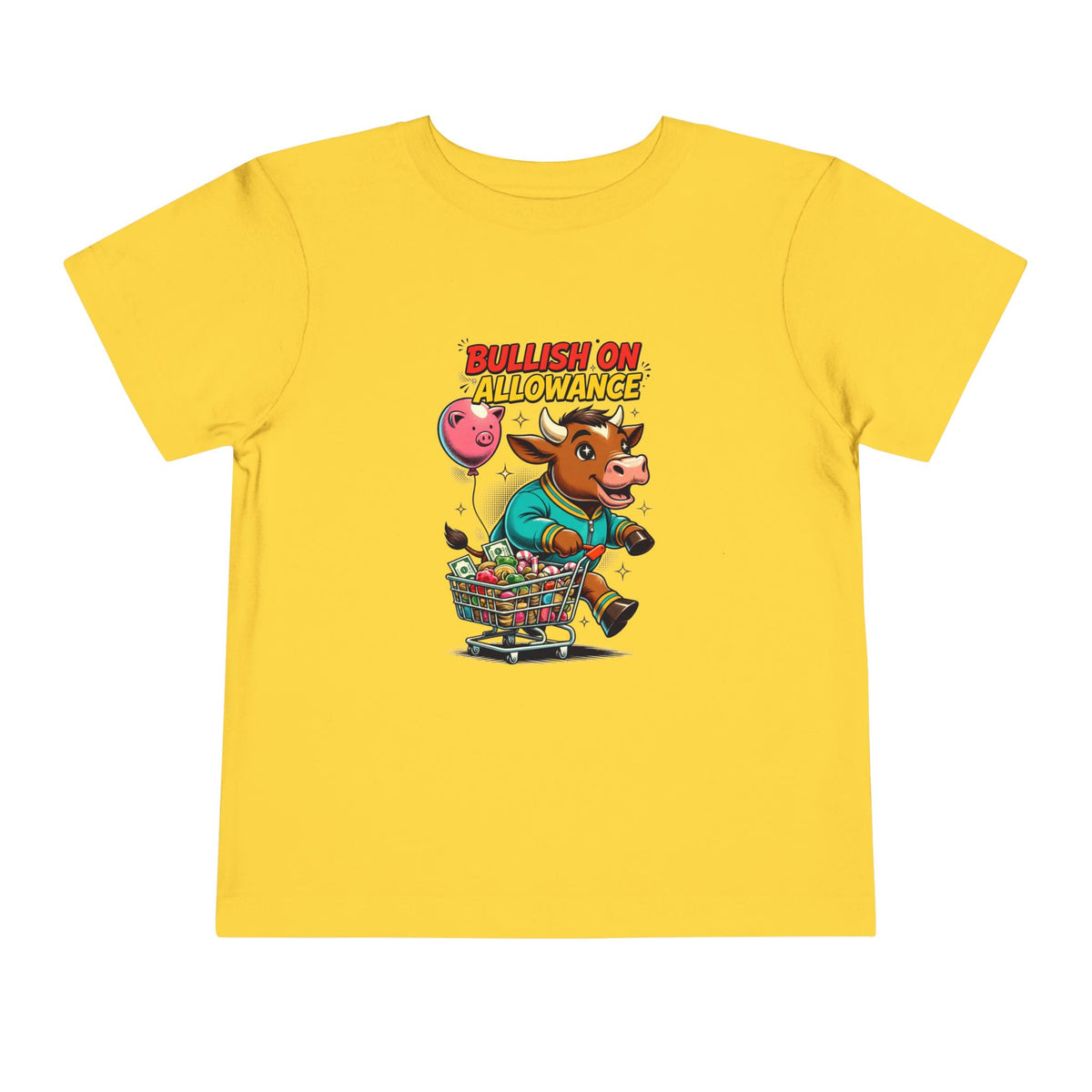 BULLISH ON ALLOWANCE. Toddler Tee | Funny Finance Kids Clothing