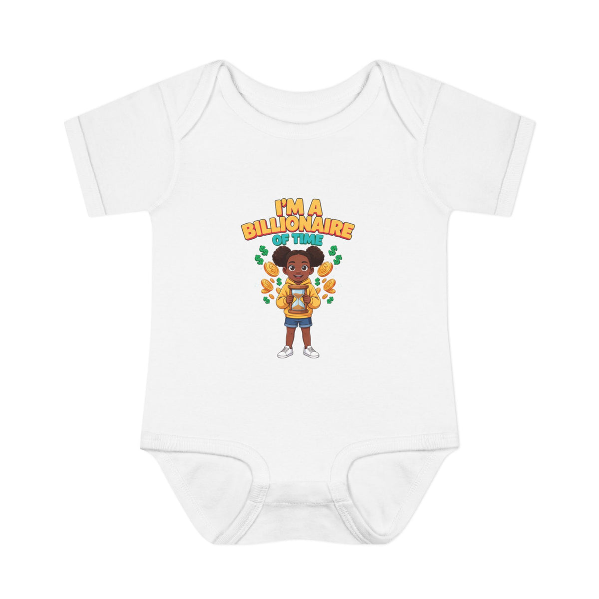 I'M A BILLIONAIRE OF TIME. Boys' Baby Bodysuit | Funny Finance Kids Clothing
