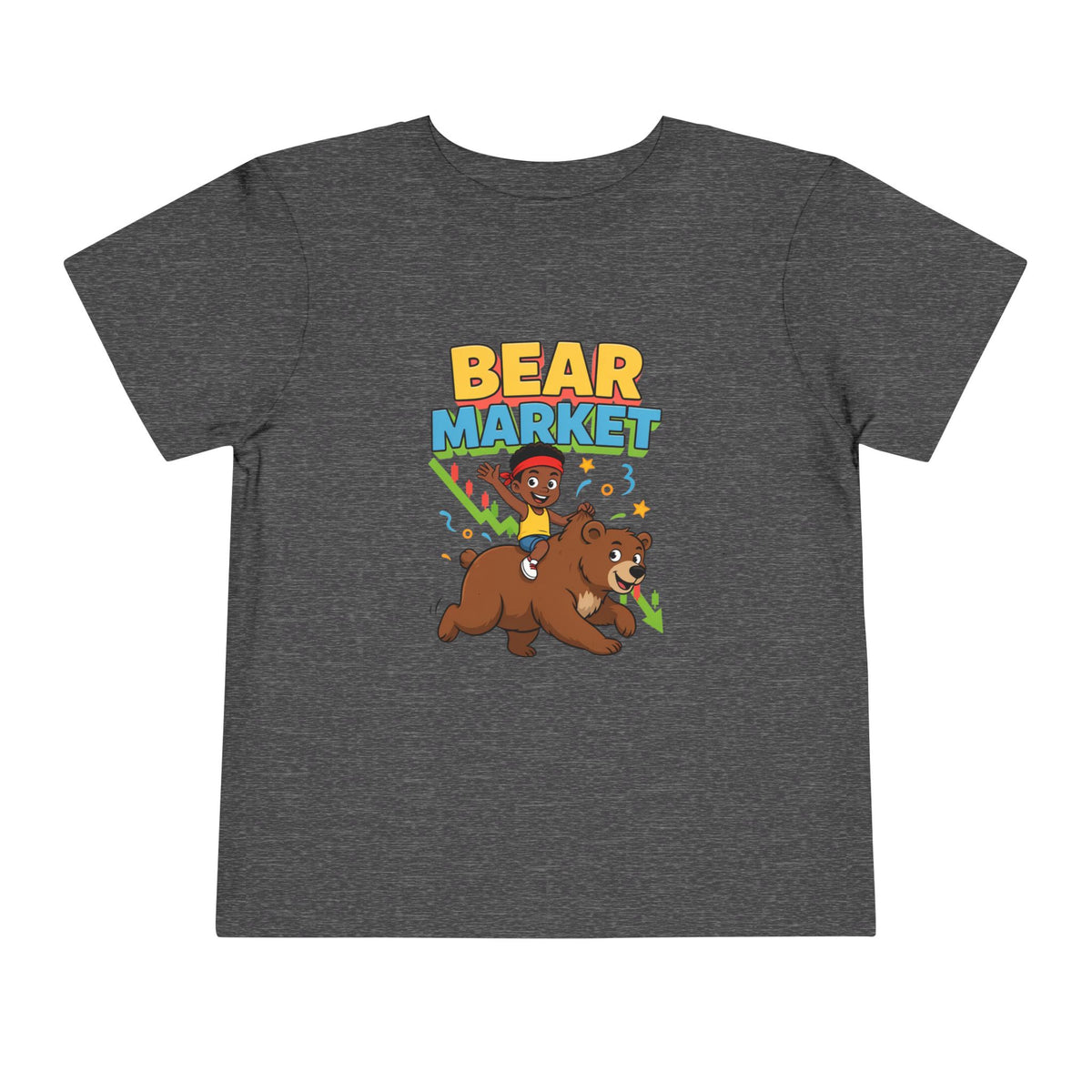 BEAR MARKET. Boys' Toddler Tee | Funny Finance Kids Clothing