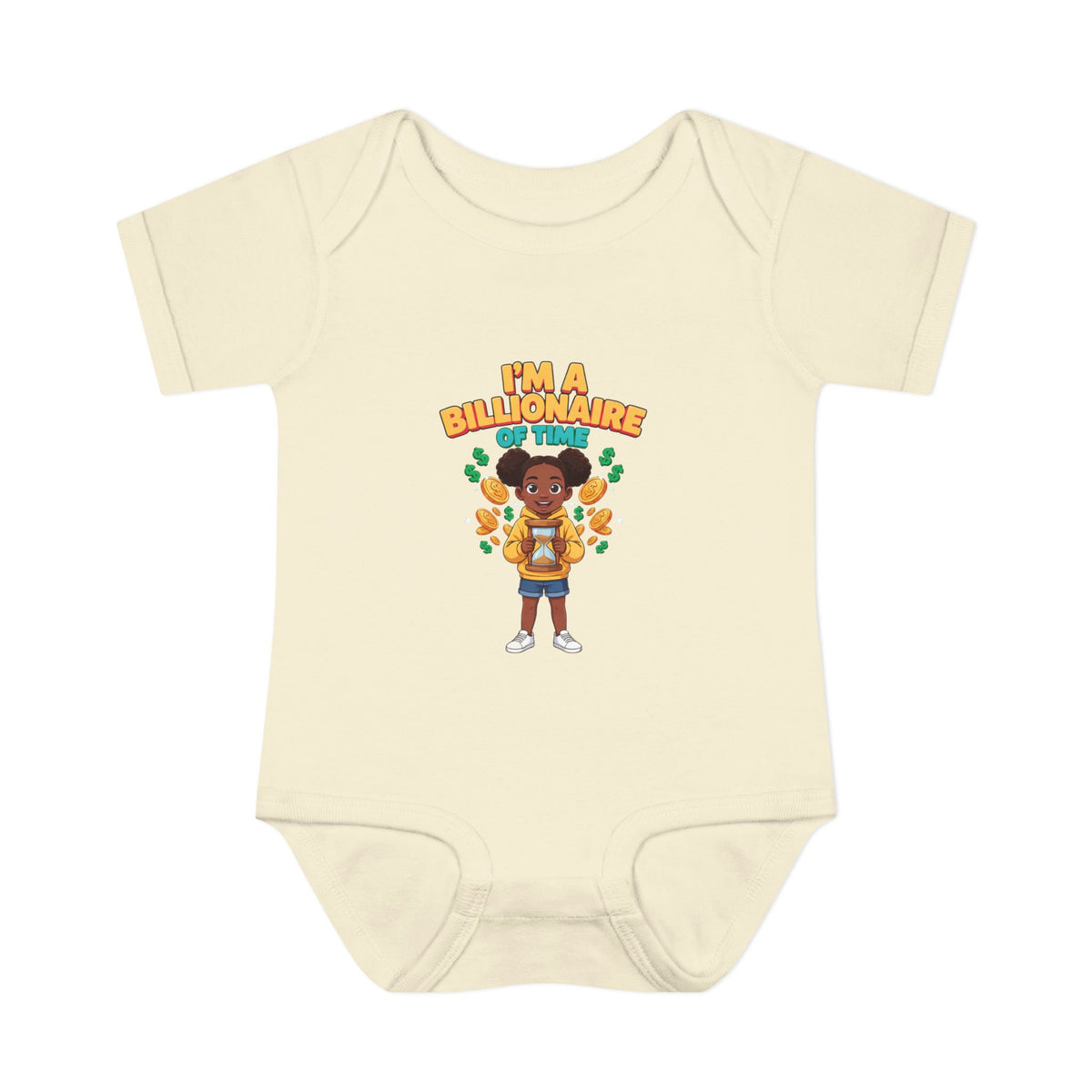I'M A BILLIONAIRE OF TIME. Boys' Baby Bodysuit | Funny Finance Kids Clothing