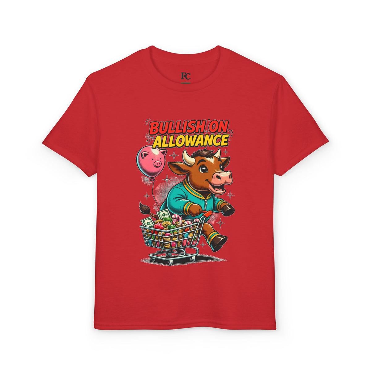 BULLISH ON ALLOWANCE. Youth Tee | Funny Finance Kids Clothing