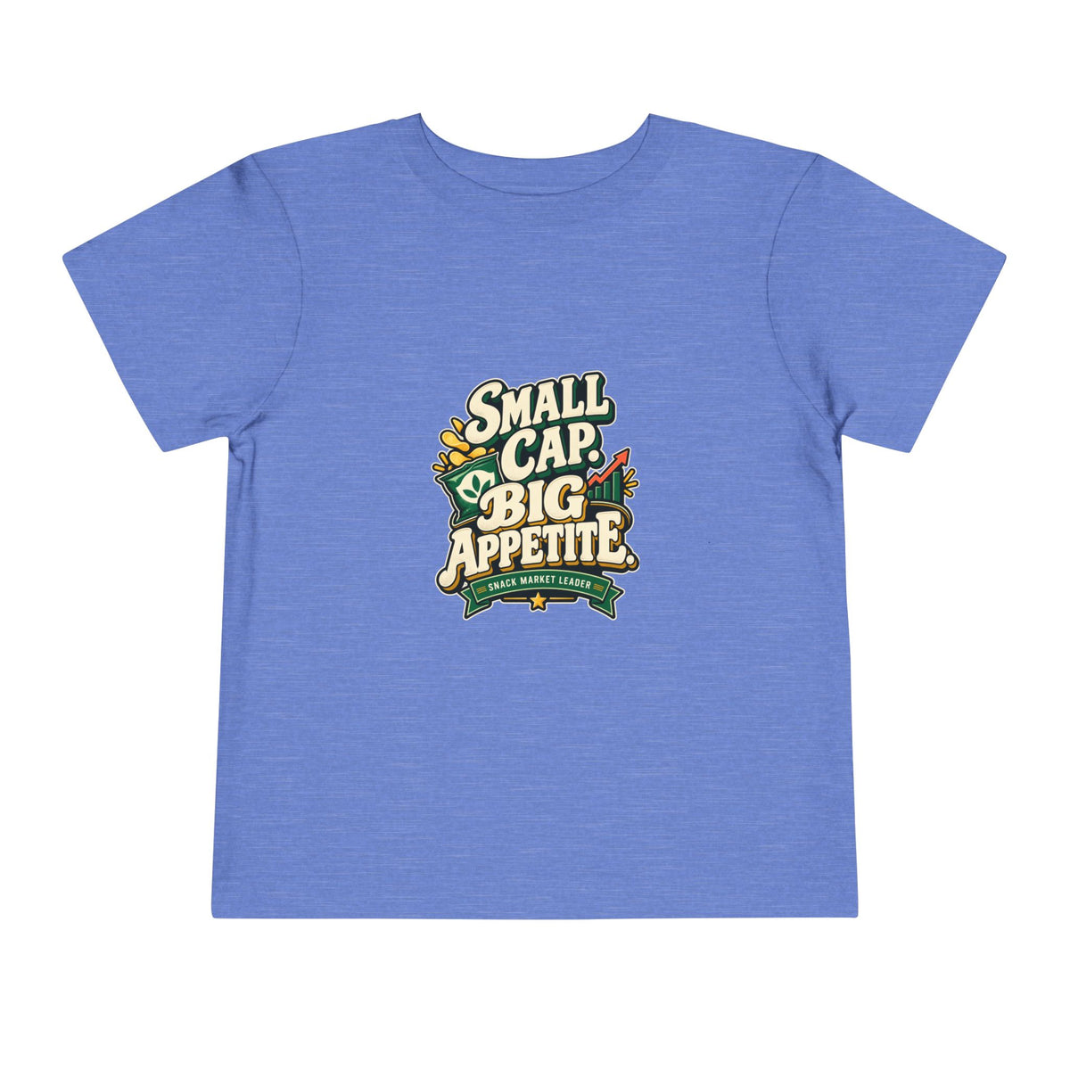 SMALL CAP. BIG APPETITE. Toddler Tee | Funny Finance Kids Clothing