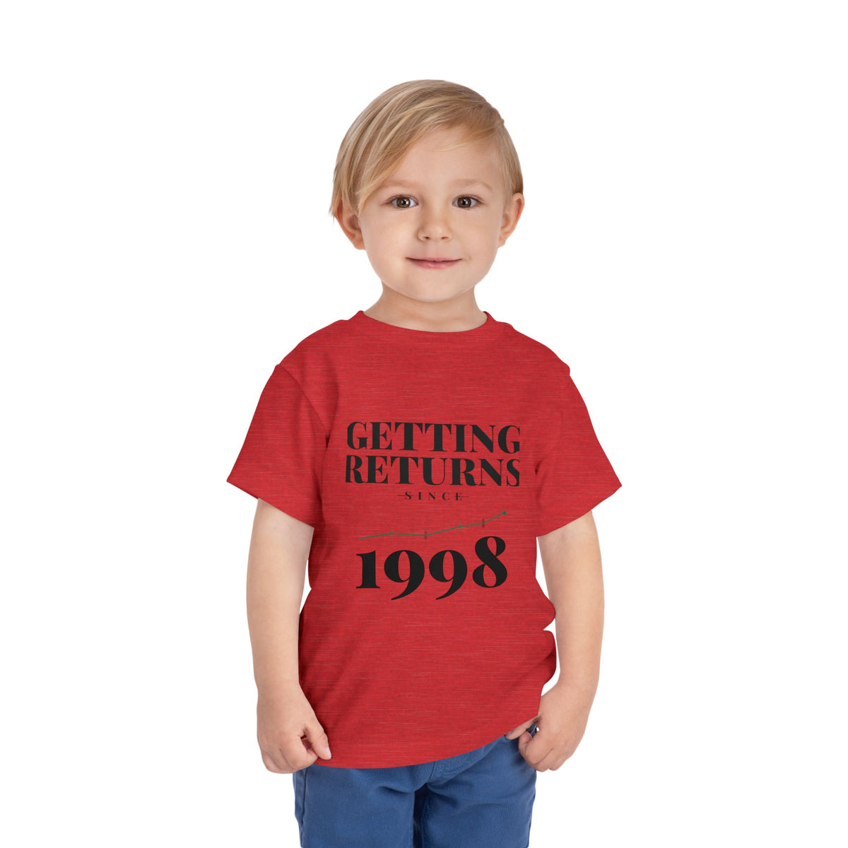 GETTING RETURNS SINCE [YEAR]. Toddler Tee | Personalized Funny Finance Kids Shirt