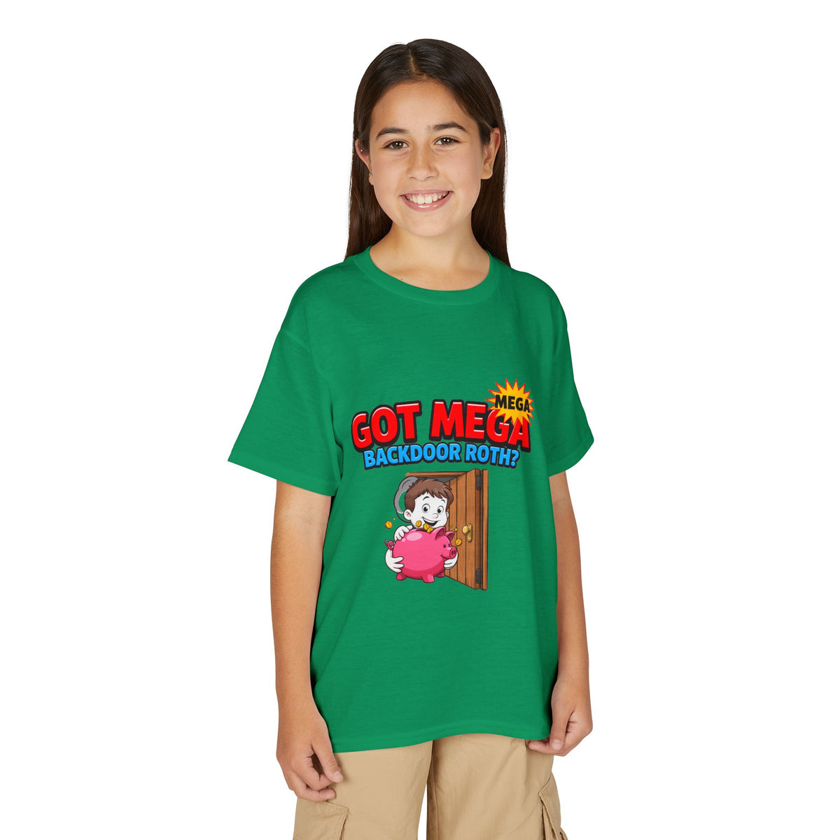 GOT MEGA BACKDOOR ROTH? Boys' Youth Tee | Funny Finance Kids Clothing