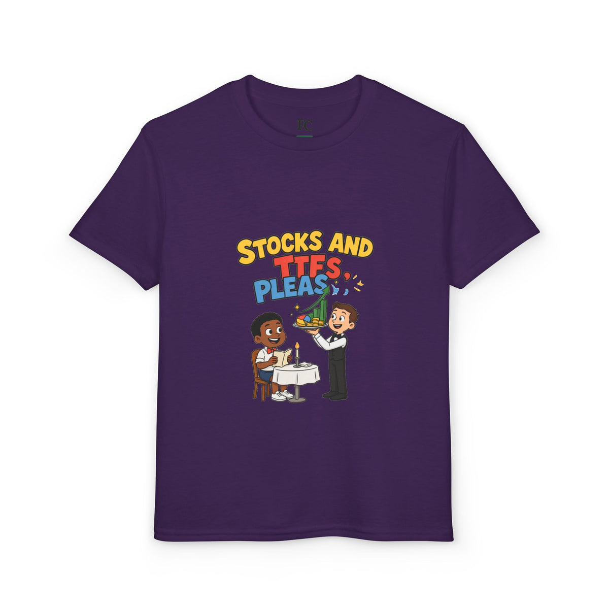 STOCKS AND ETFS, PLEASE. Boys' Youth Tee | Funny Finance Kids Clothing