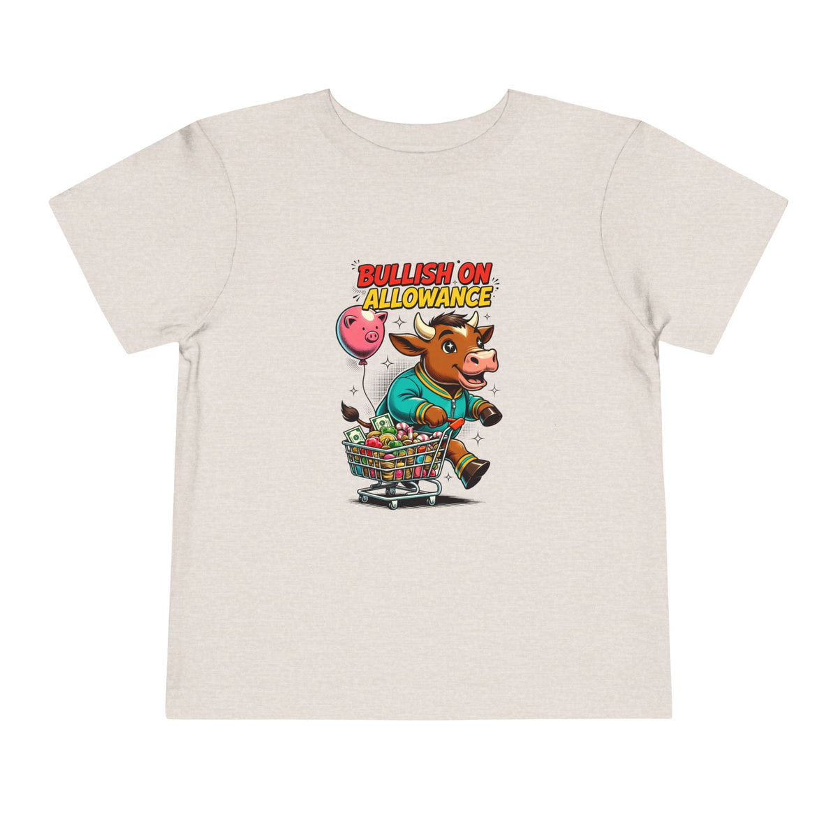 BULLISH ON ALLOWANCE. Toddler Tee | Funny Finance Kids Clothing