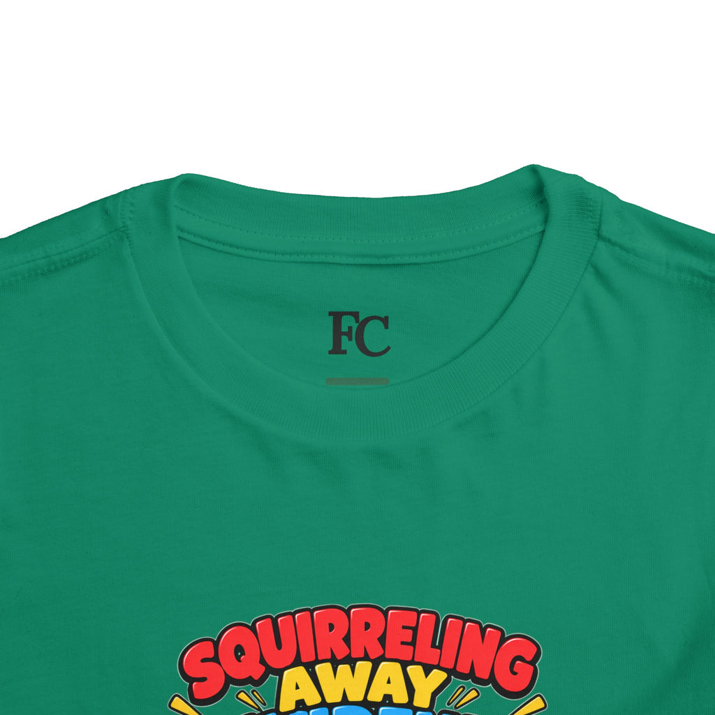SQUIRRELING AWAY DIVIDENDS. Toddler Tee | Funny Finance Kids Clothing