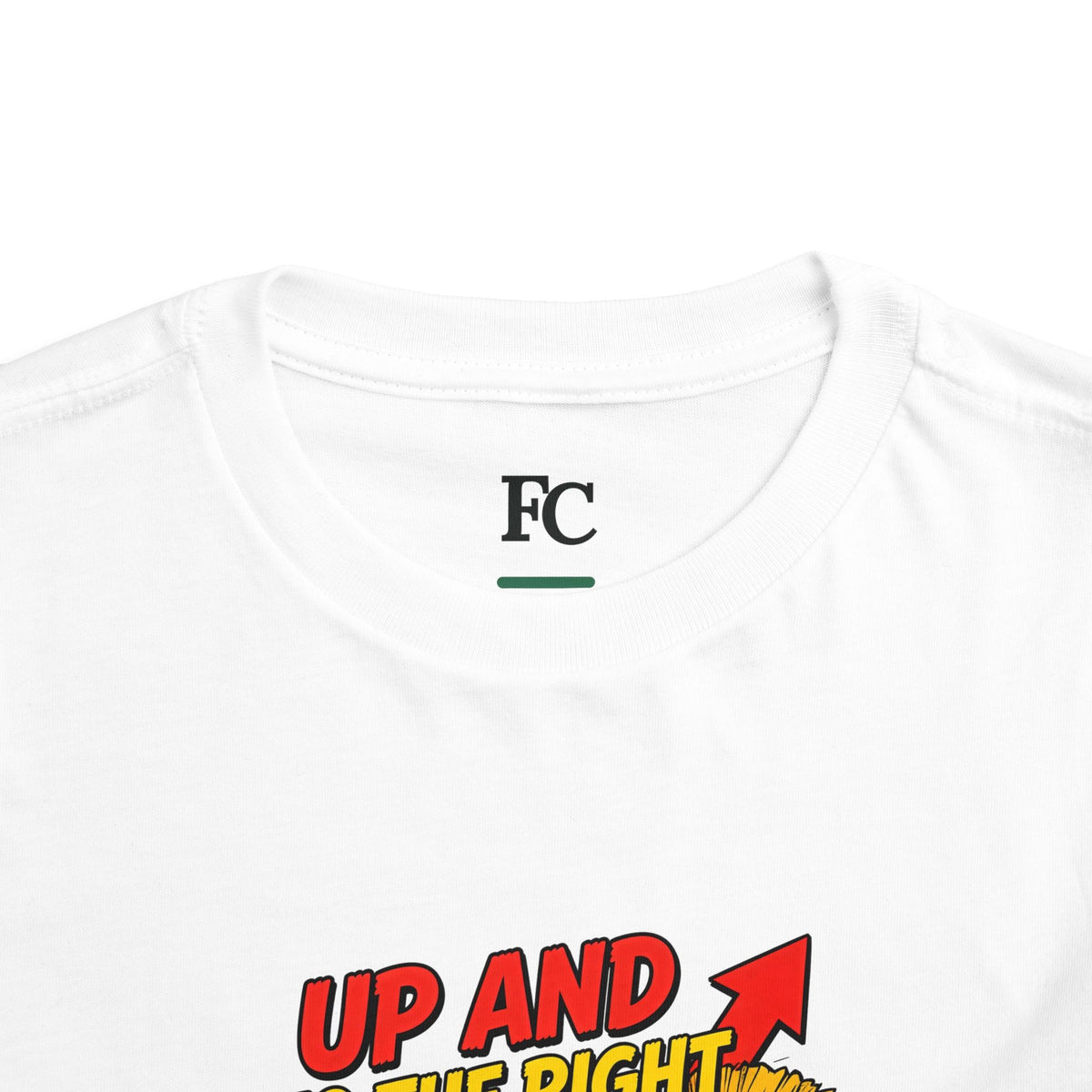 UP AND TO THE RIGHT. Toddler Tee | Funny Finance Kids Clothing