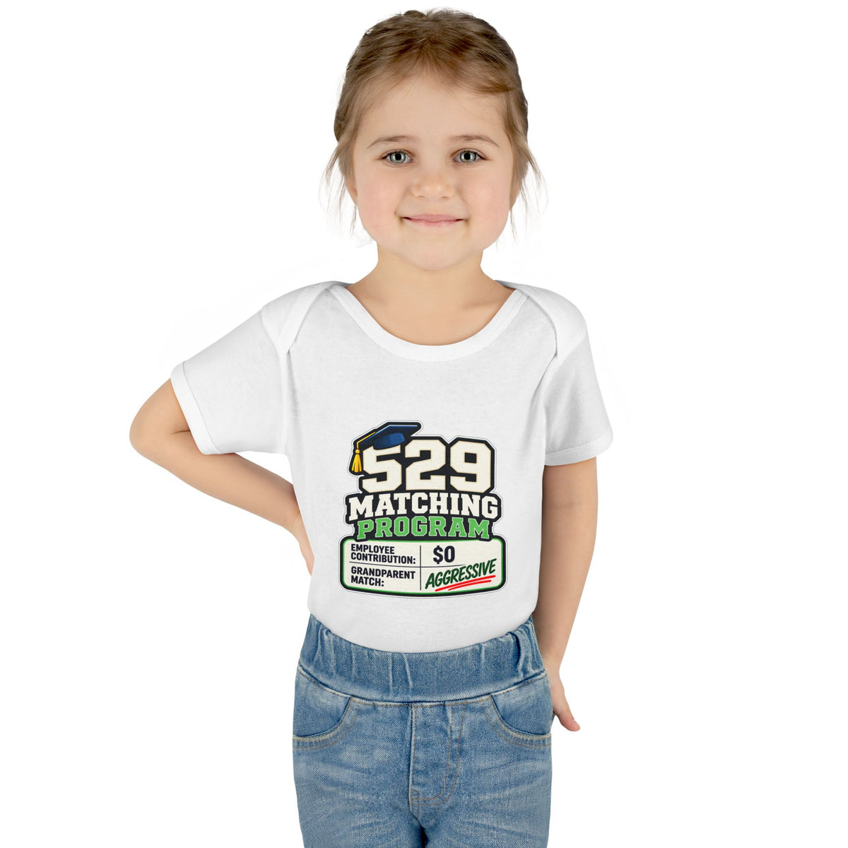 529 Matching Program: Grandparents Baby Bodysuit | Funny Finance Kids Clothing