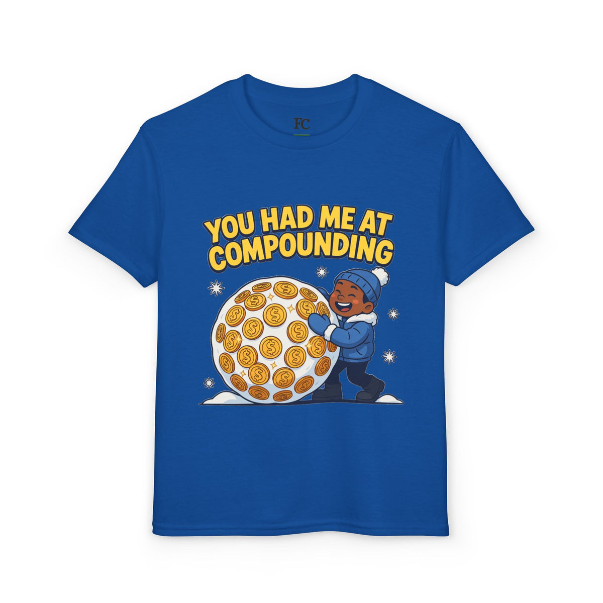 YOU HAD ME AT COMPOUNDING. Boys' Youth Tee | Funny Finance Kids Clothing