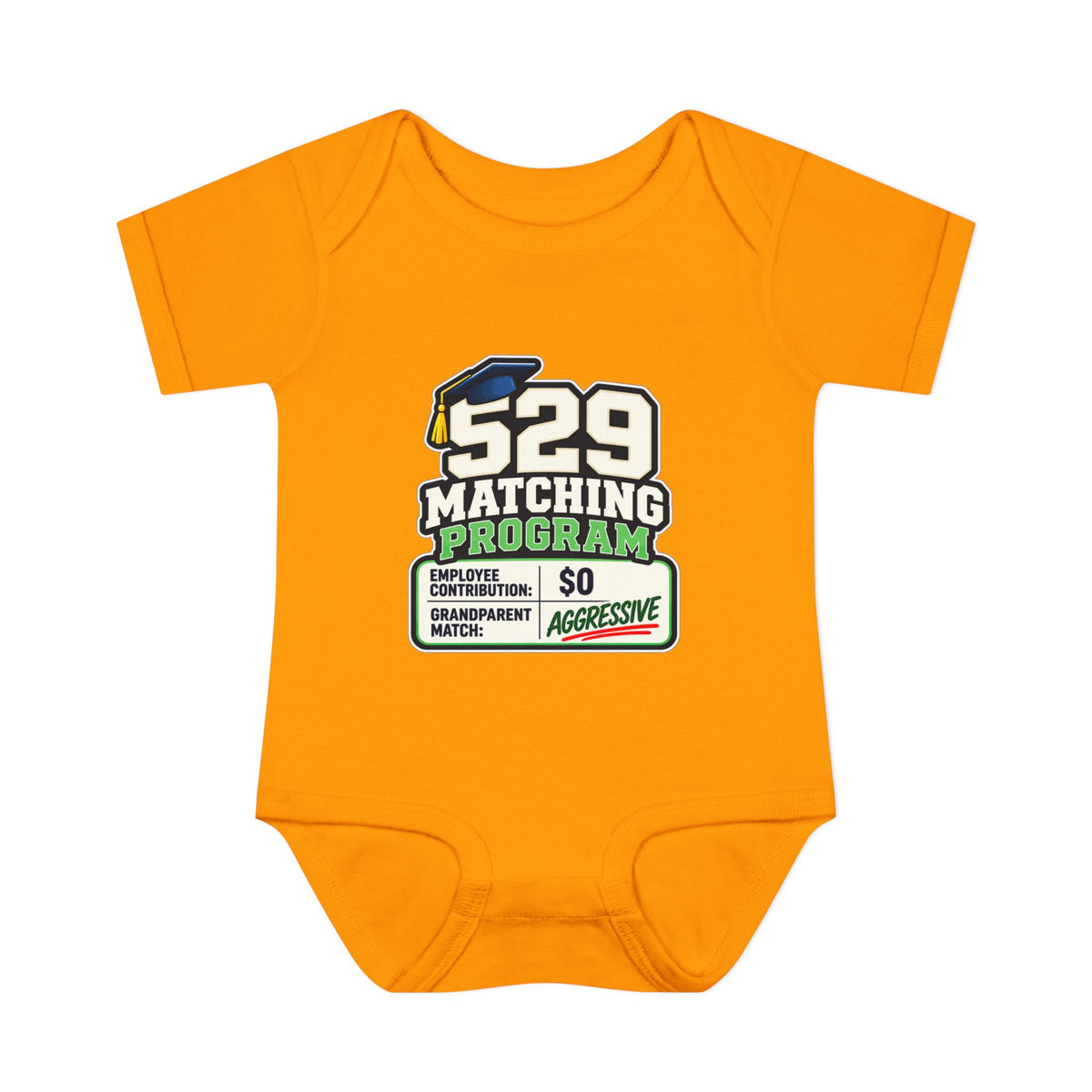 529 Matching Program: Grandparents Baby Bodysuit | Funny Finance Kids Clothing
