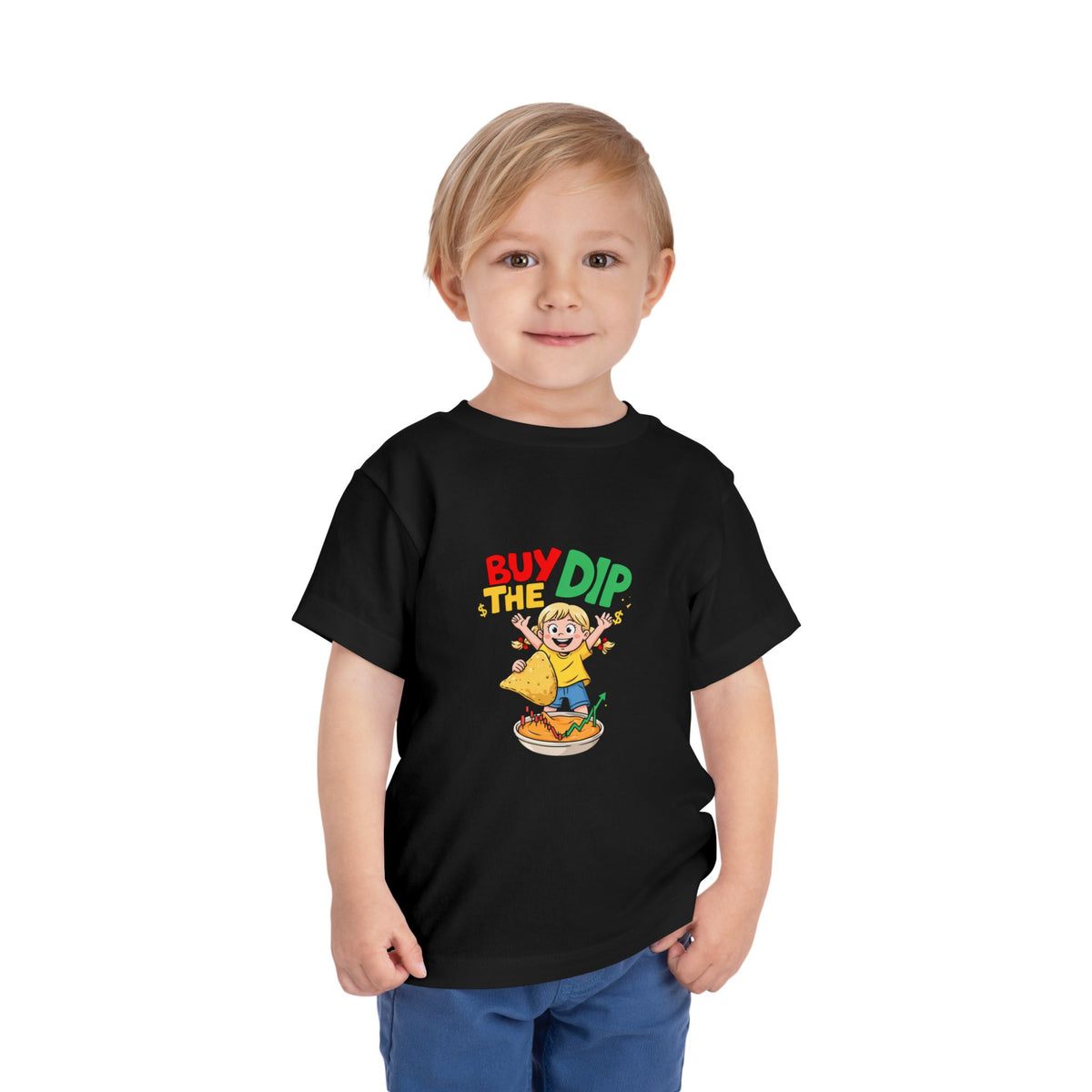 BUY THE DIP. Girls' Toddler Tee | Funny Finance Kids Clothing