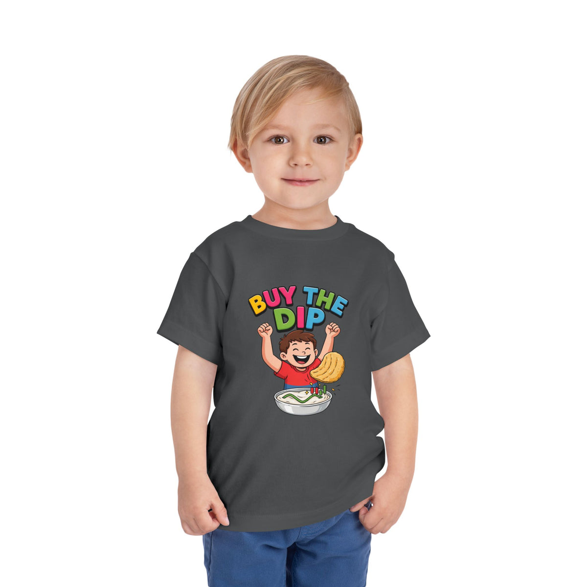 BUY THE DIP. Boys' Toddler Tee | Funny Finance Kids Clothing