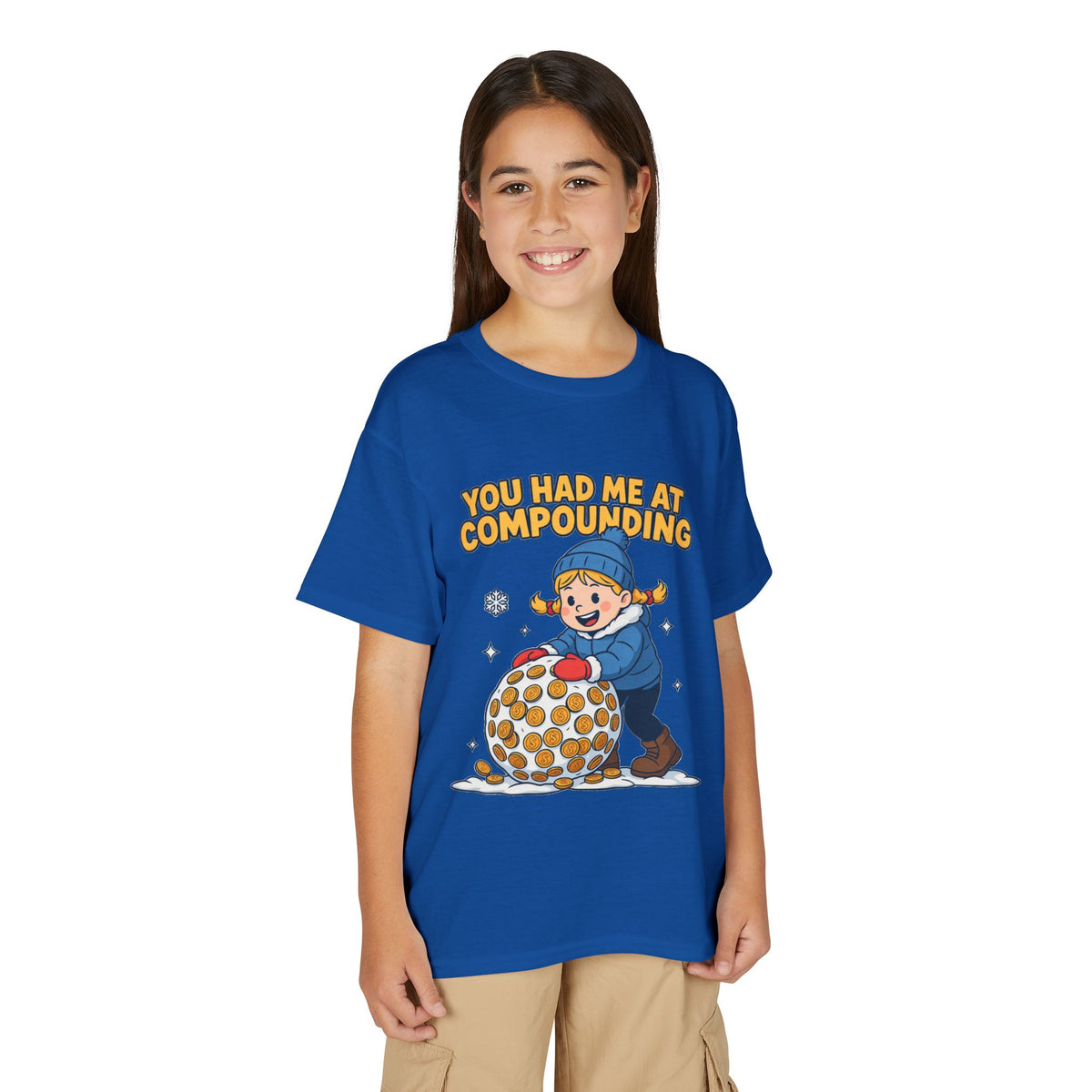 YOU HAD ME AT COMPOUNDING. Girls' Youth Tee | Funny Finance Kids Clothing