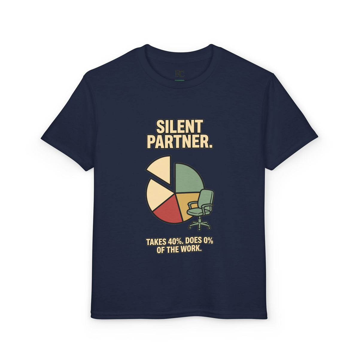 SILENT PARTNER. Youth Tee | Funny Finance Kids Shirt