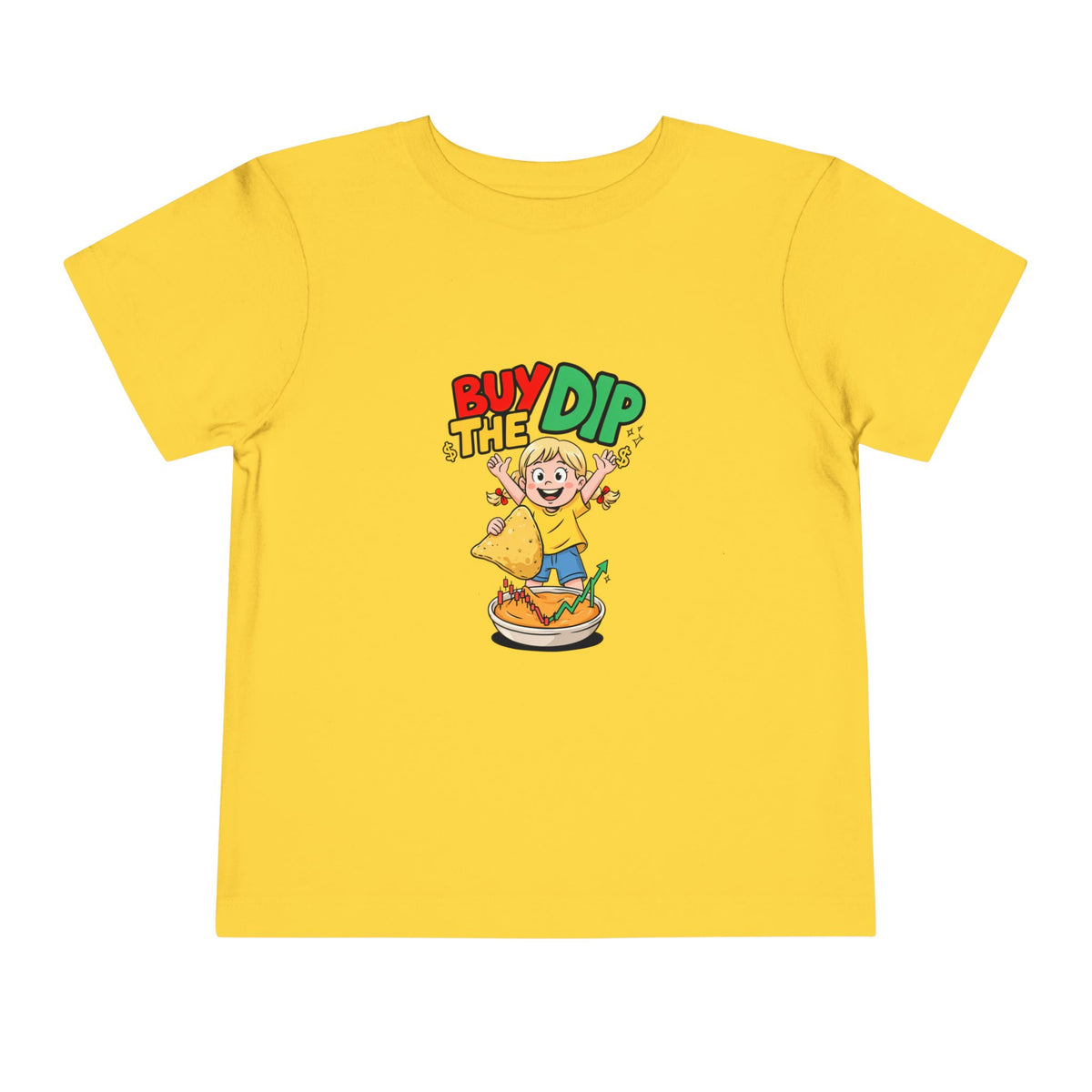 BUY THE DIP. Girls' Toddler Tee | Funny Finance Kids Clothing