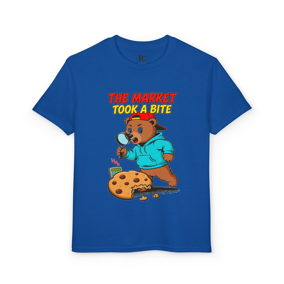 THE MARKET TOOK A BITE. Youth Tee | Funny Finance Kids Clothing