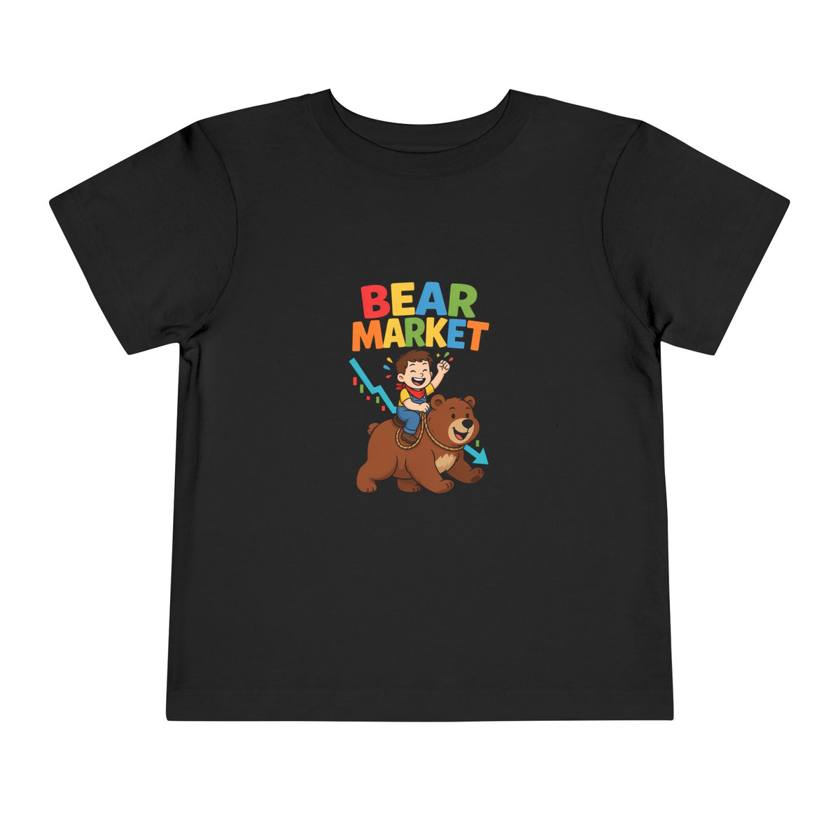 BEAR MARKET. Boys' Toddler Tee | Funny Finance Kids Clothing