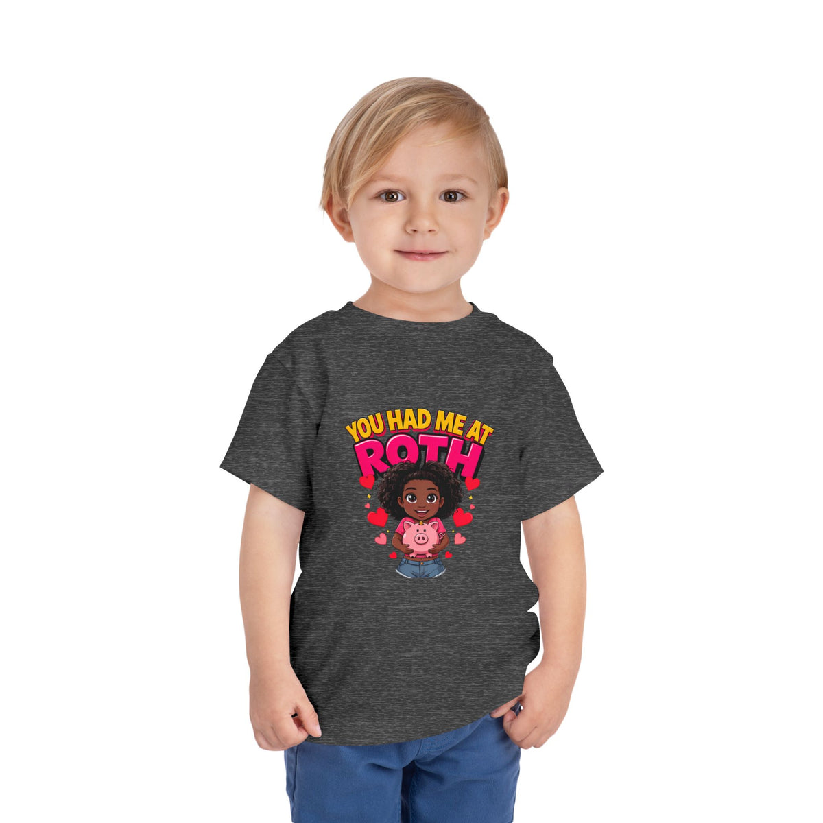 YOU HAD ME AT ROTH. Girls' Toddler Tee | Funny Finance Kids Clothing