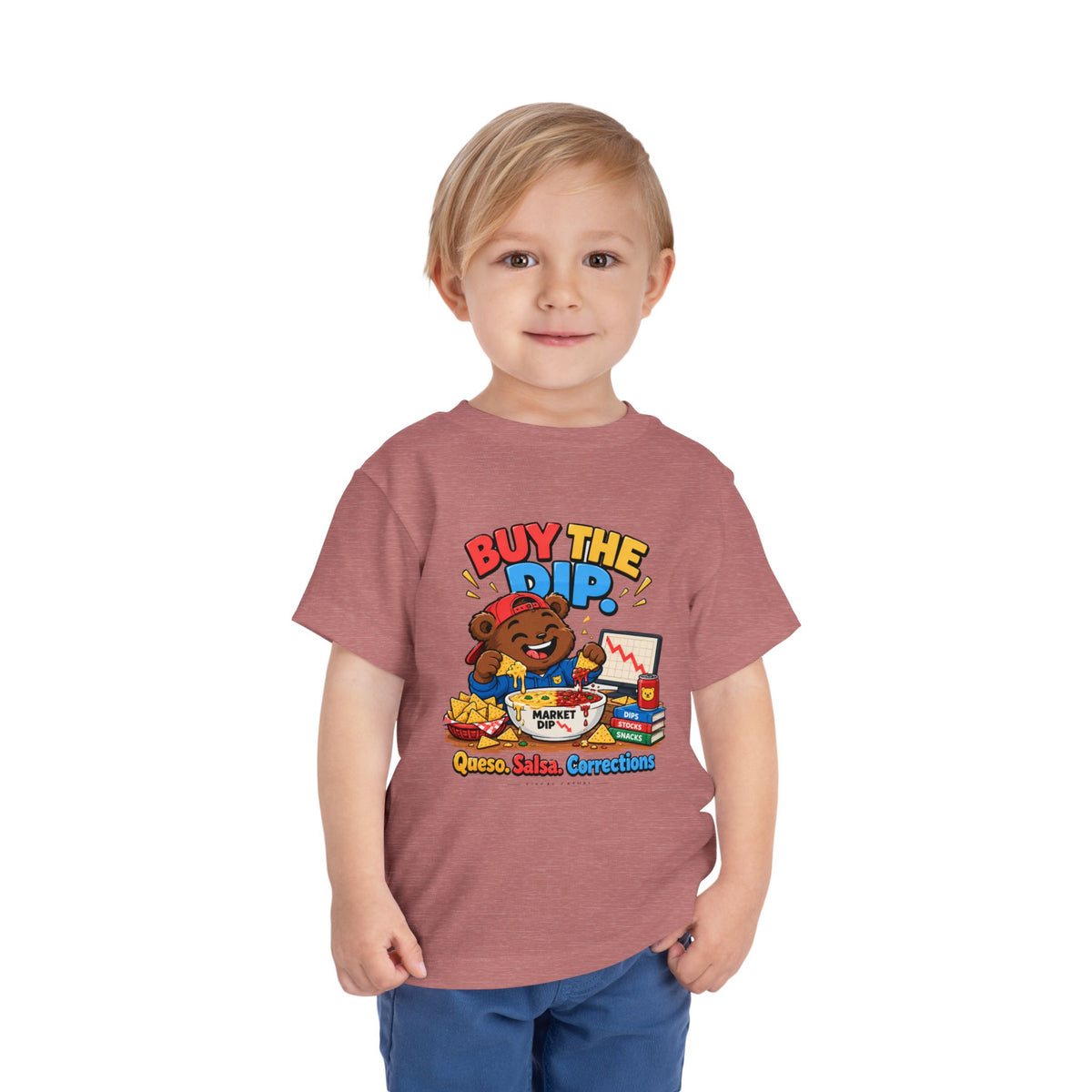 BUY THE DIP BEAR. Toddler Tee | Funny Finance Kids Clothing