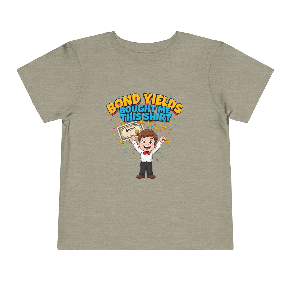 BOND YIELDS BOUGHT ME THIS SHIRT. Boys' Toddler Tee | Funny Finance Kids Clothing
