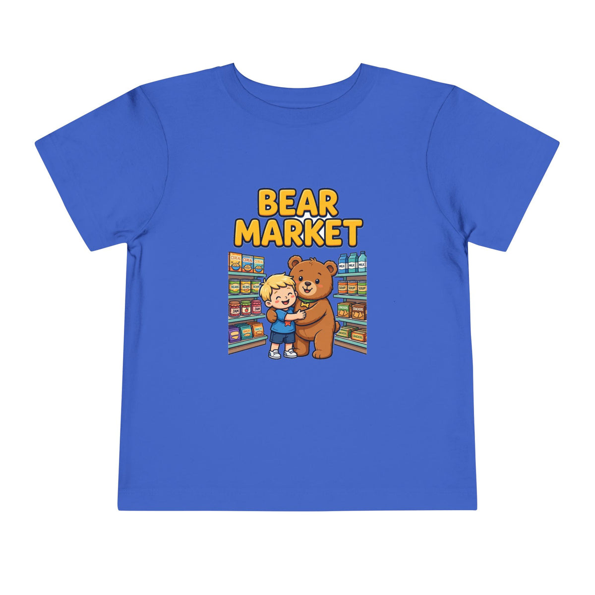 BEAR MARKET. Boys' Toddler Tee | Funny Finance Kids Clothing