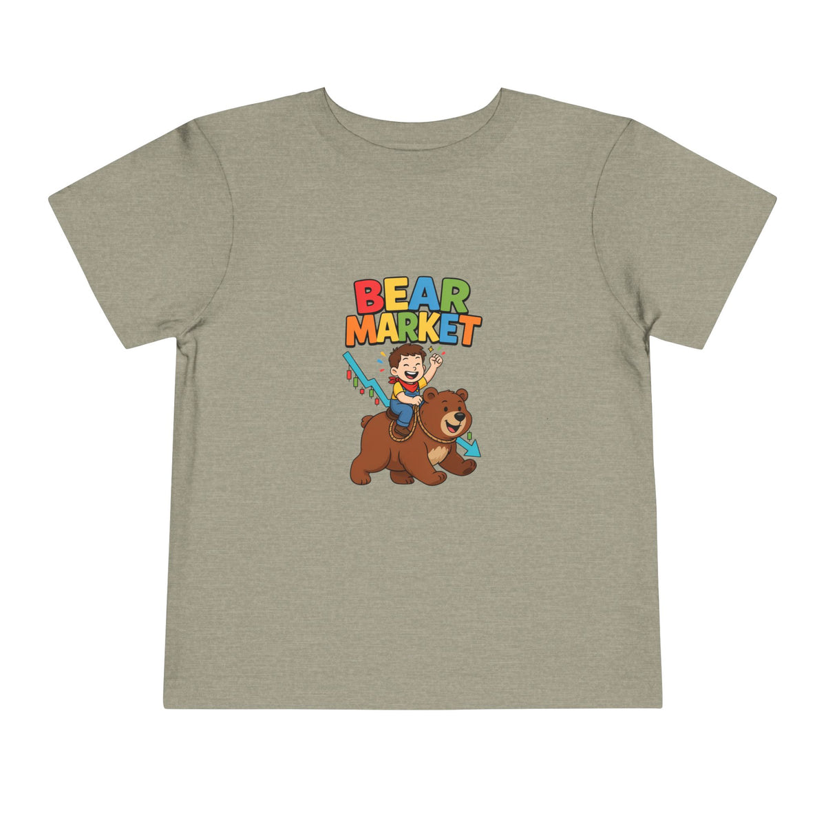 BEAR MARKET. Boys' Toddler Tee | Funny Finance Kids Clothing