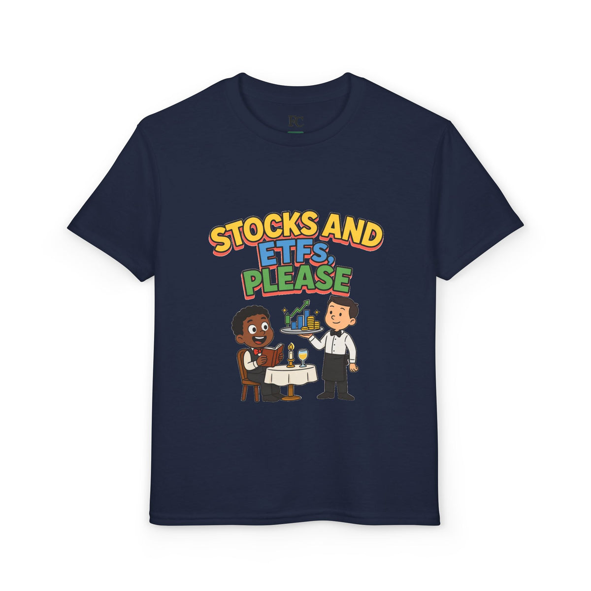 STOCKS AND ETFS, PLEASE. Boys' Youth Tee | Funny Finance Kids Clothing