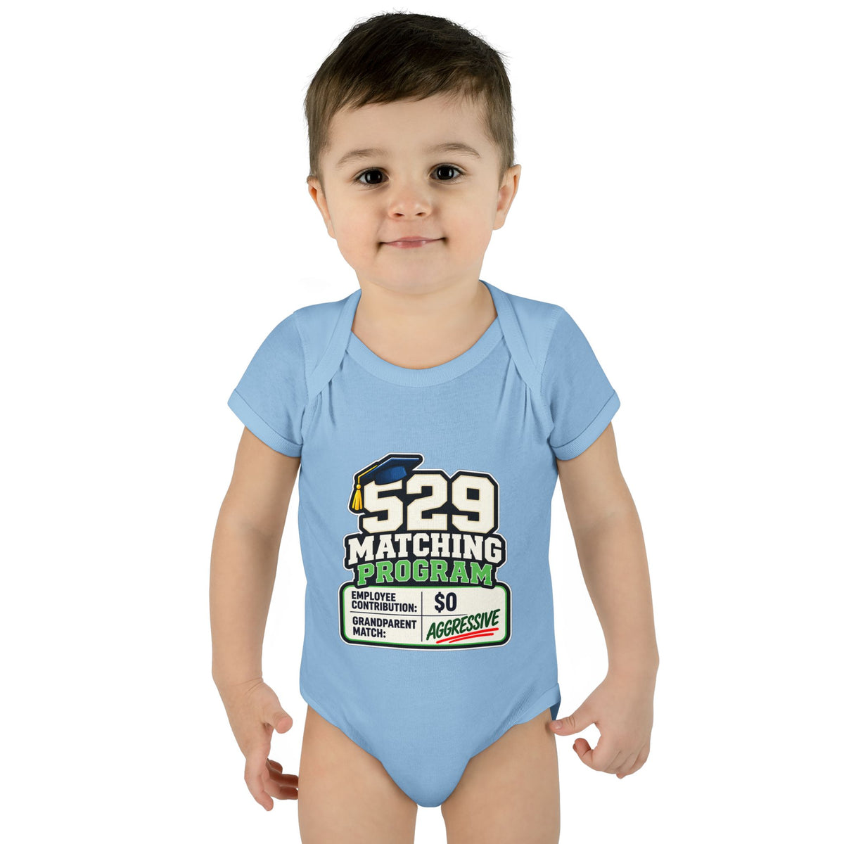529 Matching Program: Grandparents Baby Bodysuit | Funny Finance Kids Clothing
