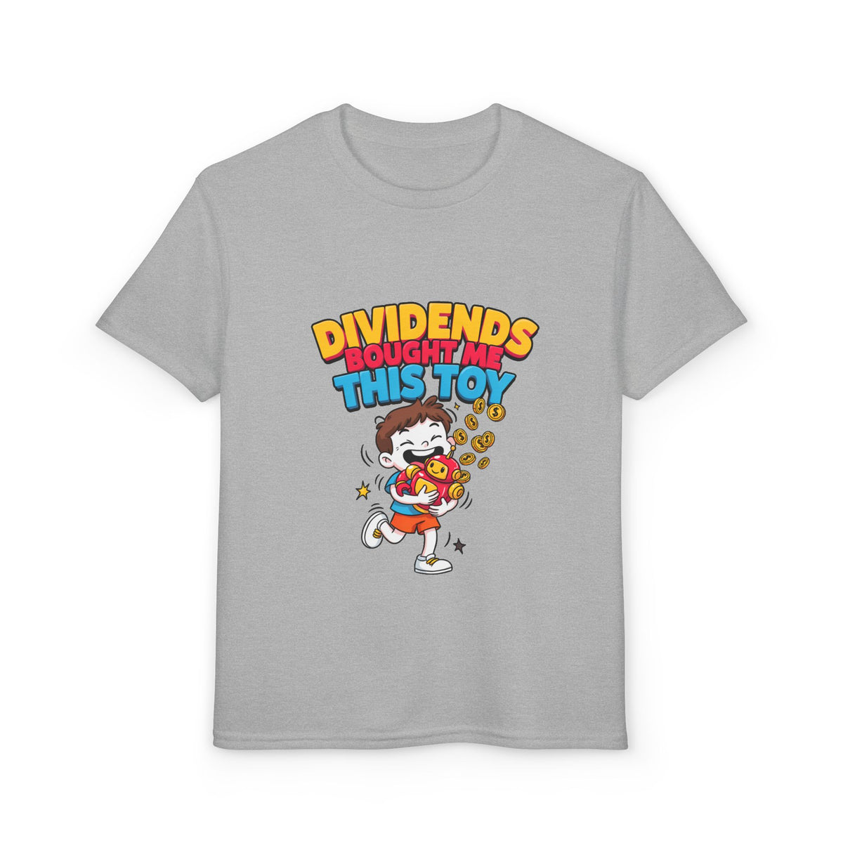 DIVIDENDS BOUGHT ME THIS TOY. Boys' Youth Tee | Funny Finance Kids Clothing
