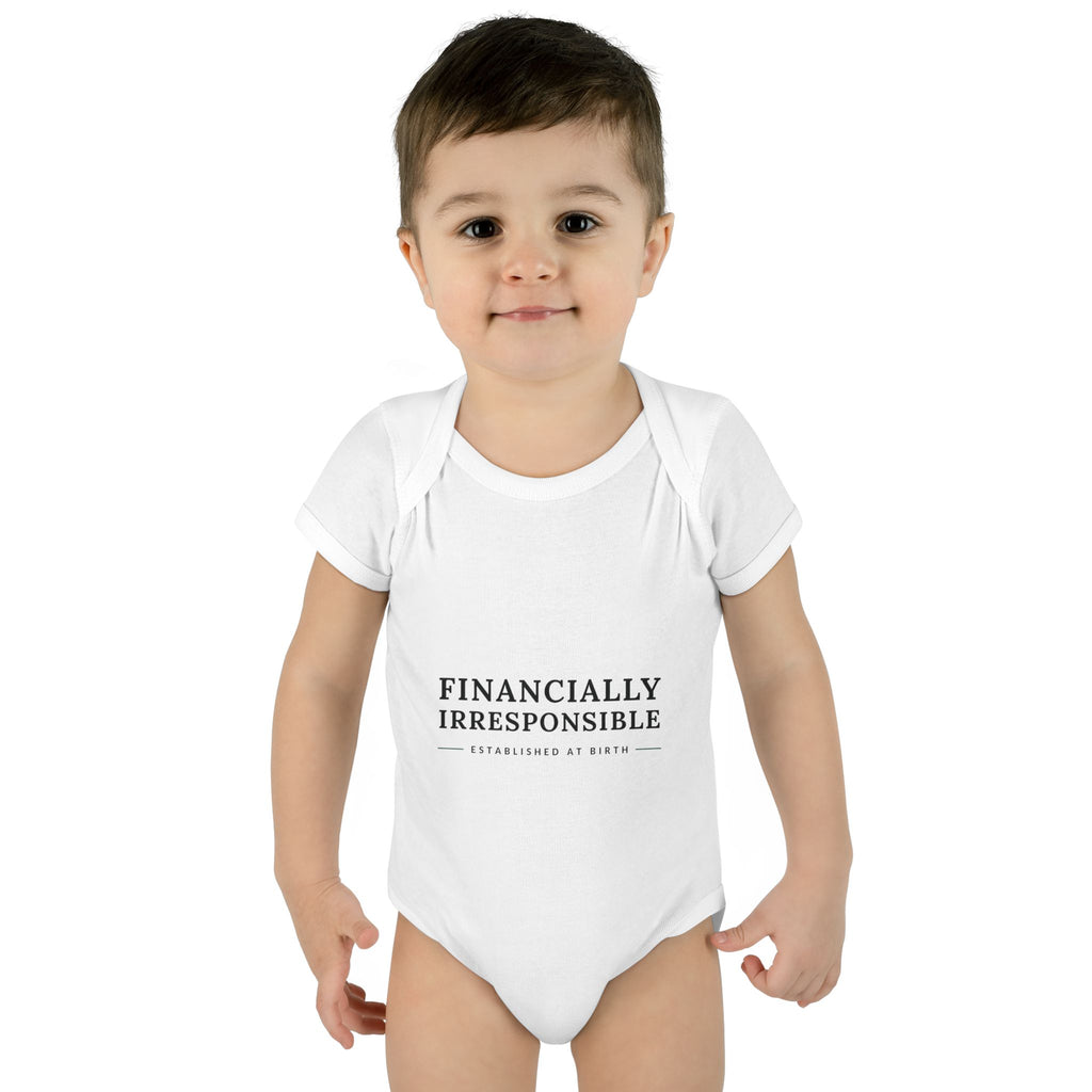 Financially Irresponsible Baby Bodysuit | Funny New Parent Gift