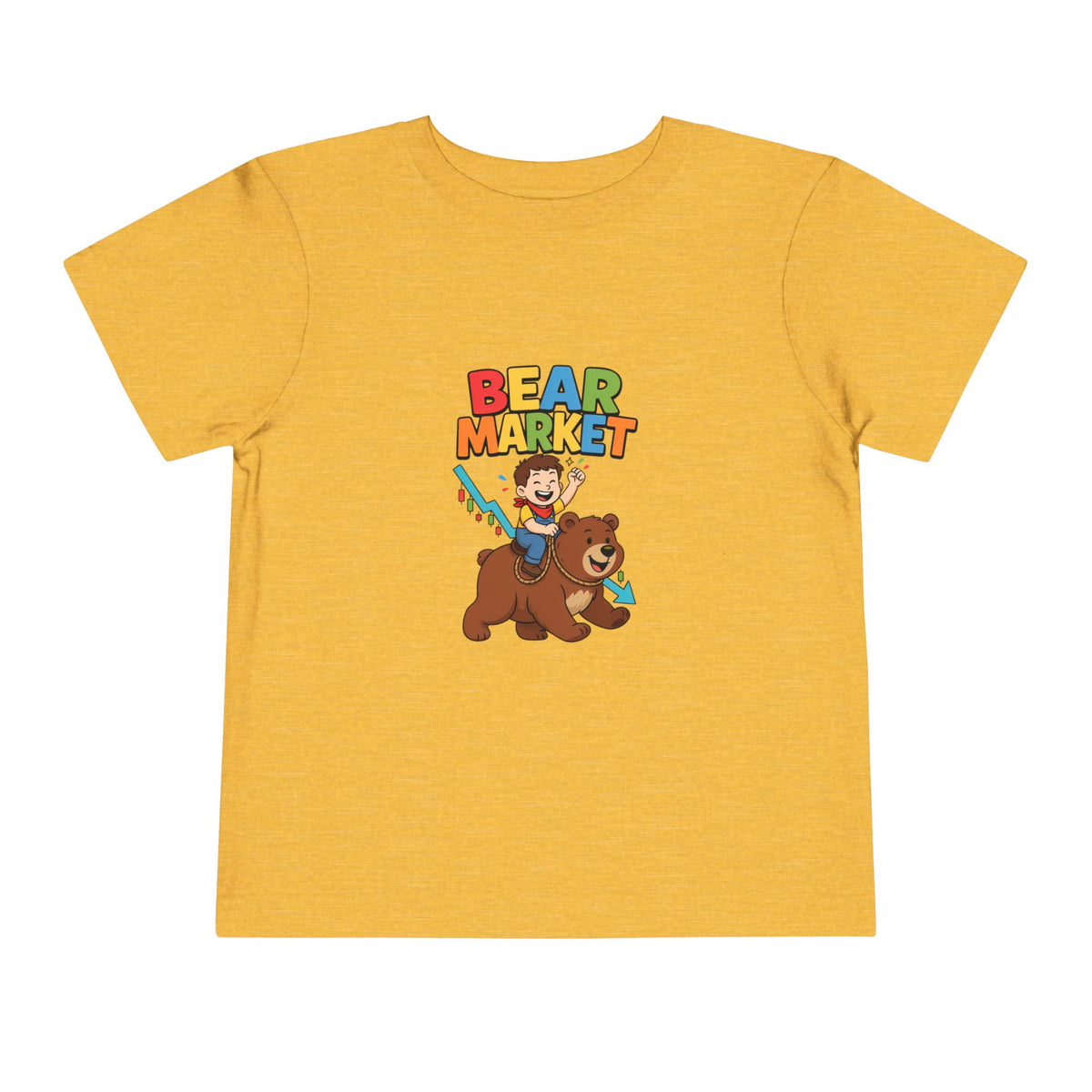 BEAR MARKET. Boys' Toddler Tee | Funny Finance Kids Clothing