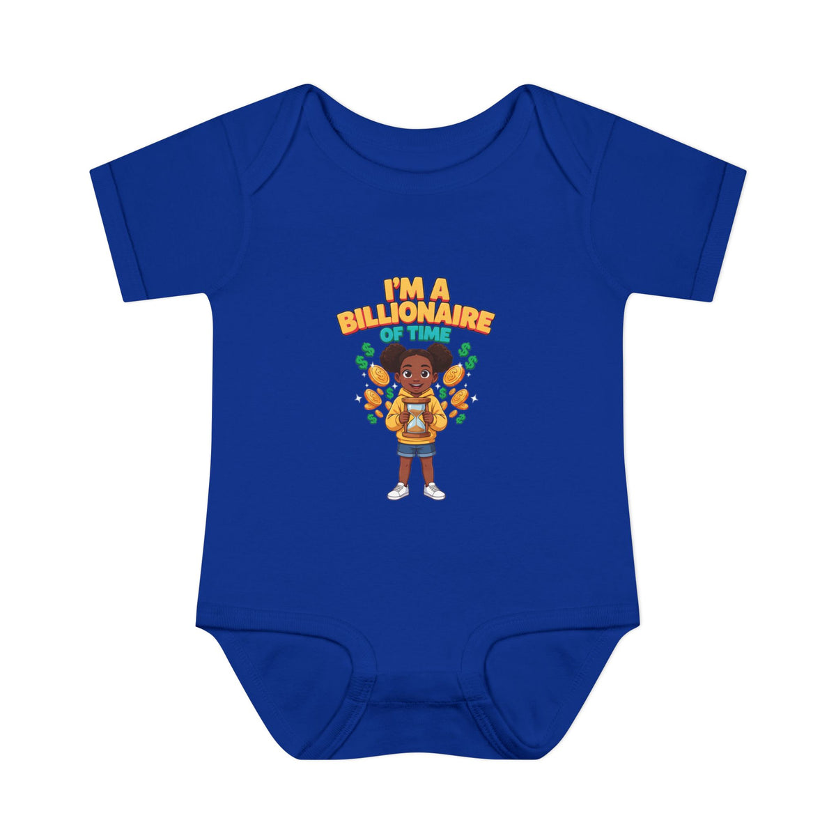 I'M A BILLIONAIRE OF TIME. Boys' Baby Bodysuit | Funny Finance Kids Clothing