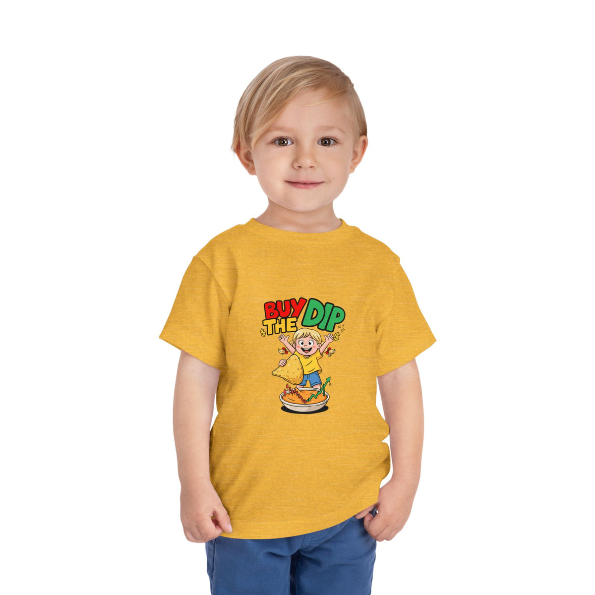 BUY THE DIP. Girls' Toddler Tee | Funny Finance Kids Clothing