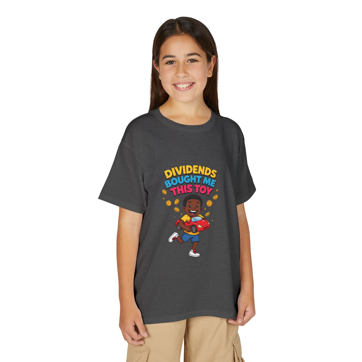 DIVIDENDS BOUGHT ME THIS TOY. Boys' Youth Tee | Funny Finance Kids Clothing