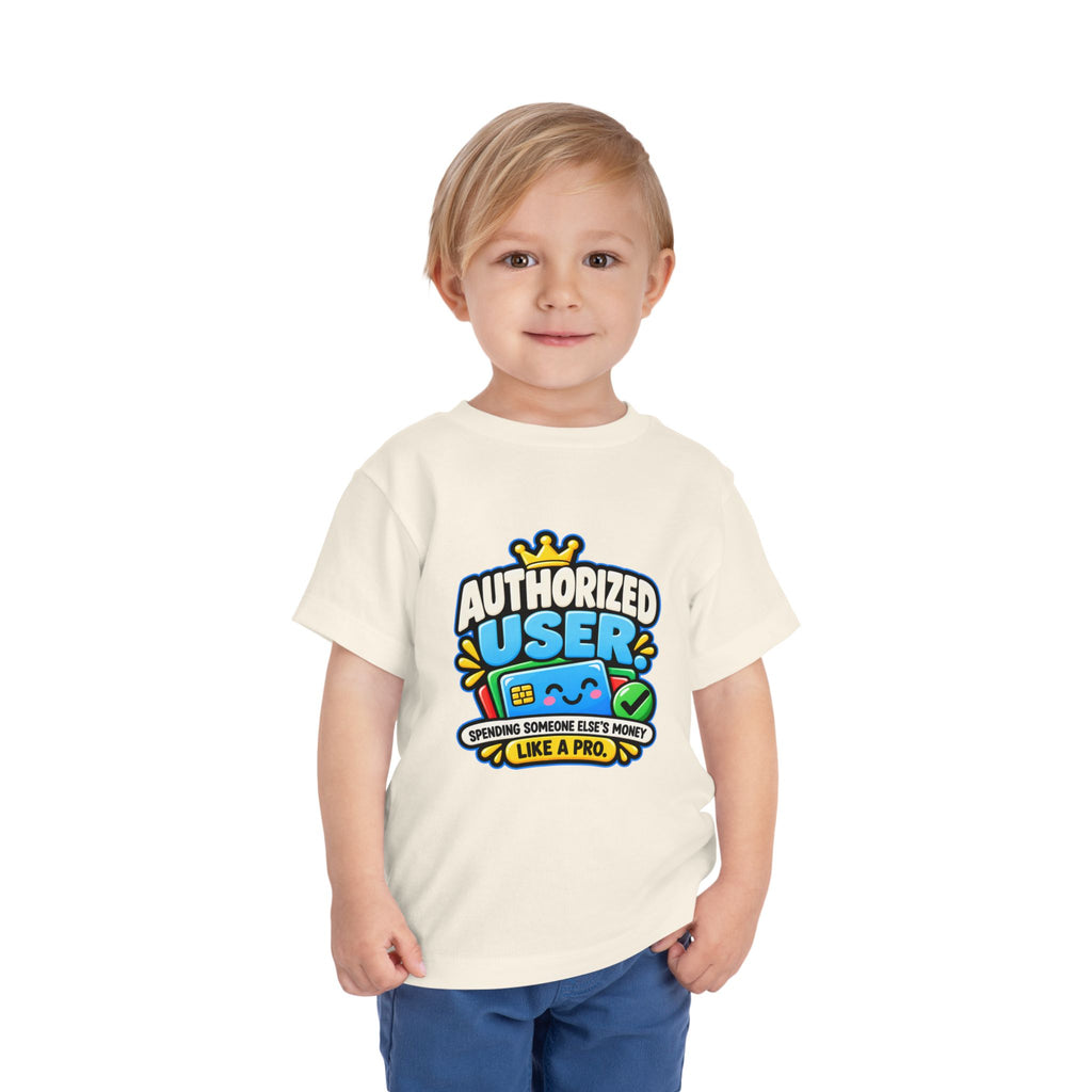 Authorized user? Girls' Toddler Tee | Funny Finance Kids Clothing