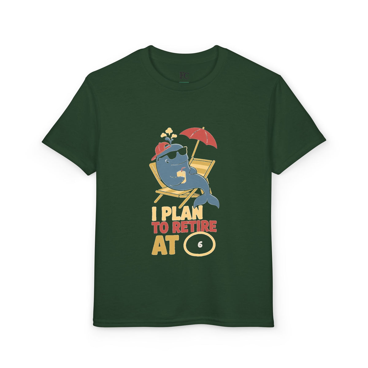 I PLAN TO RETIRE AT [AGE]. Youth Tee | Personalized Funny Finance Kids Shirt
