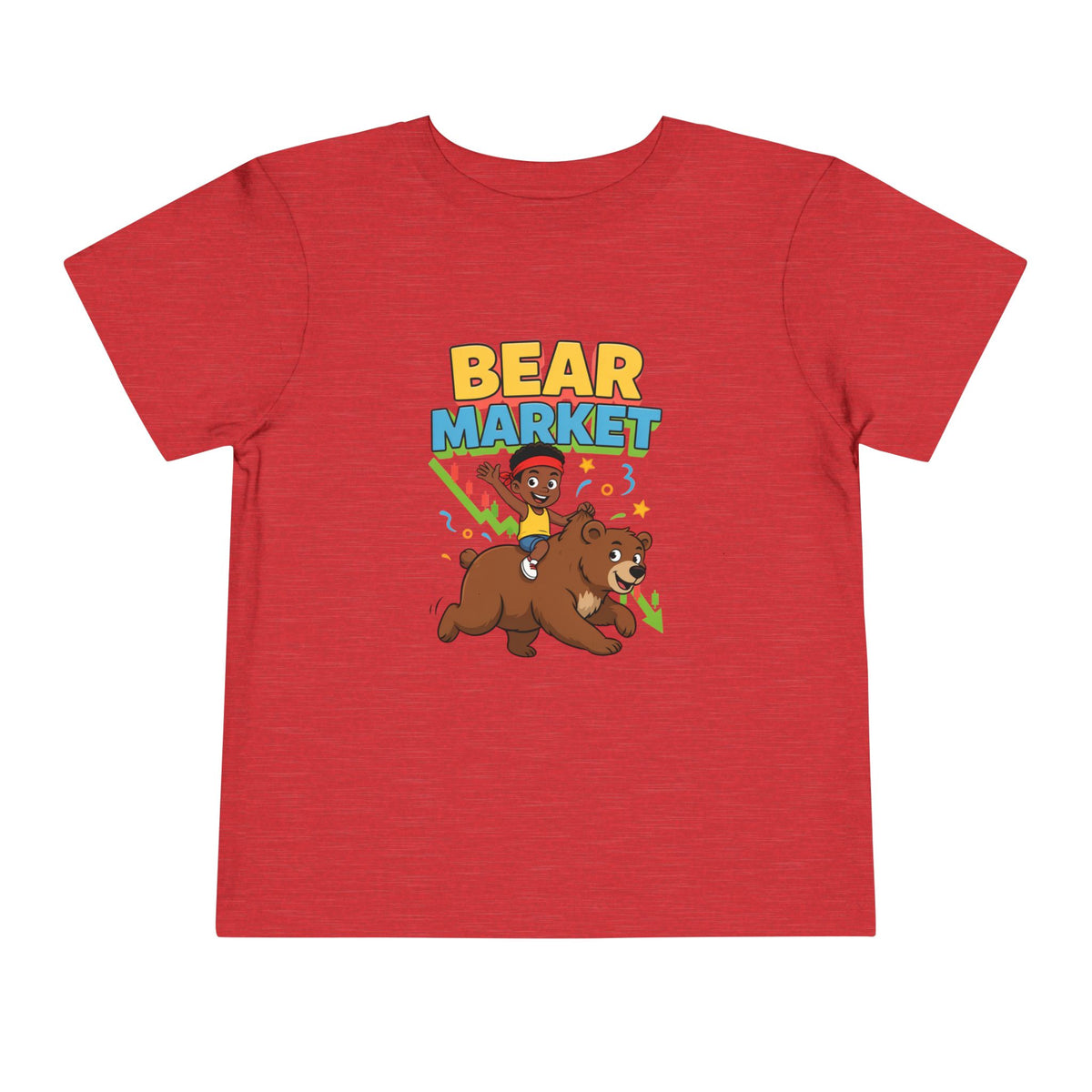 BEAR MARKET. Boys' Toddler Tee | Funny Finance Kids Clothing