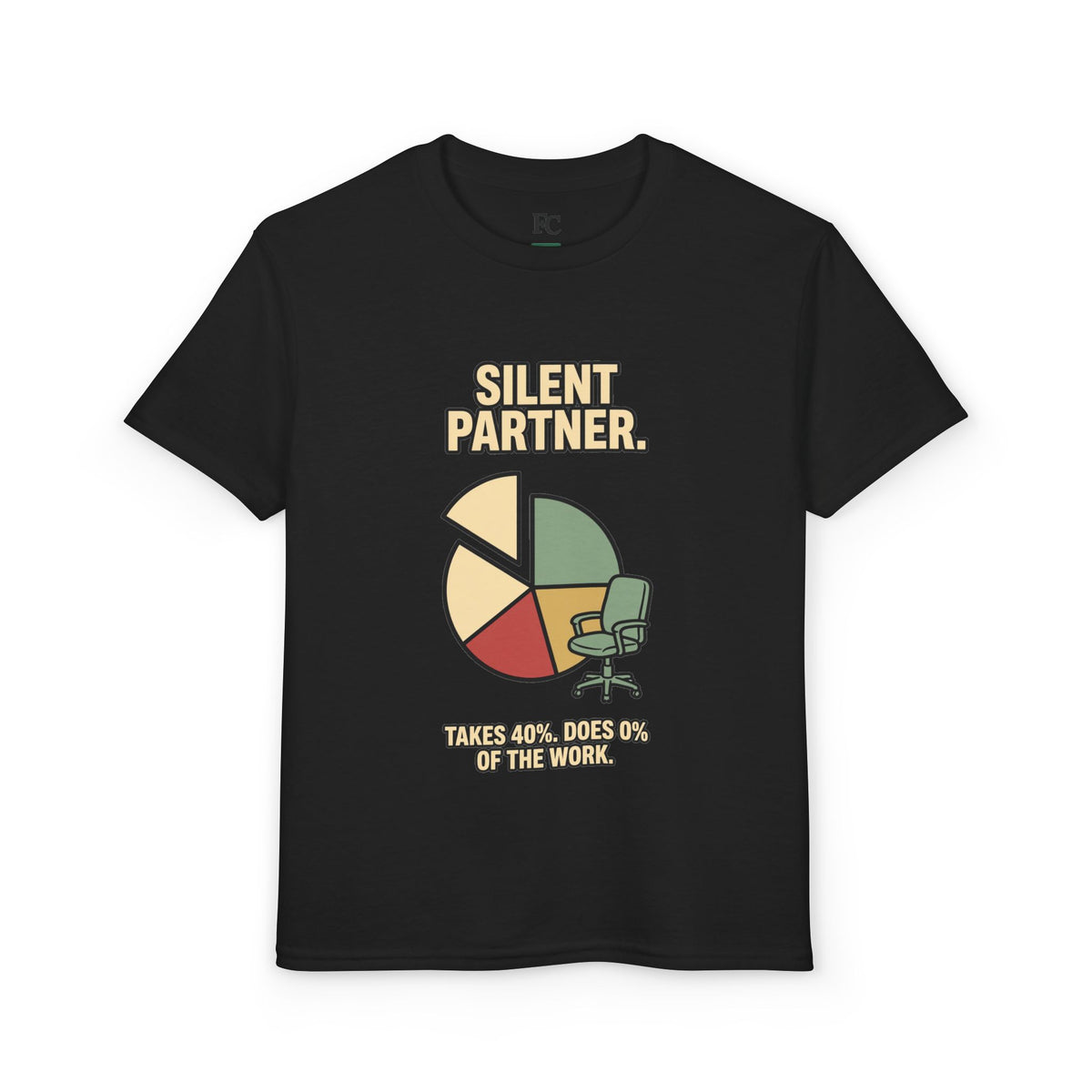 SILENT PARTNER. Youth Tee | Funny Finance Kids Shirt