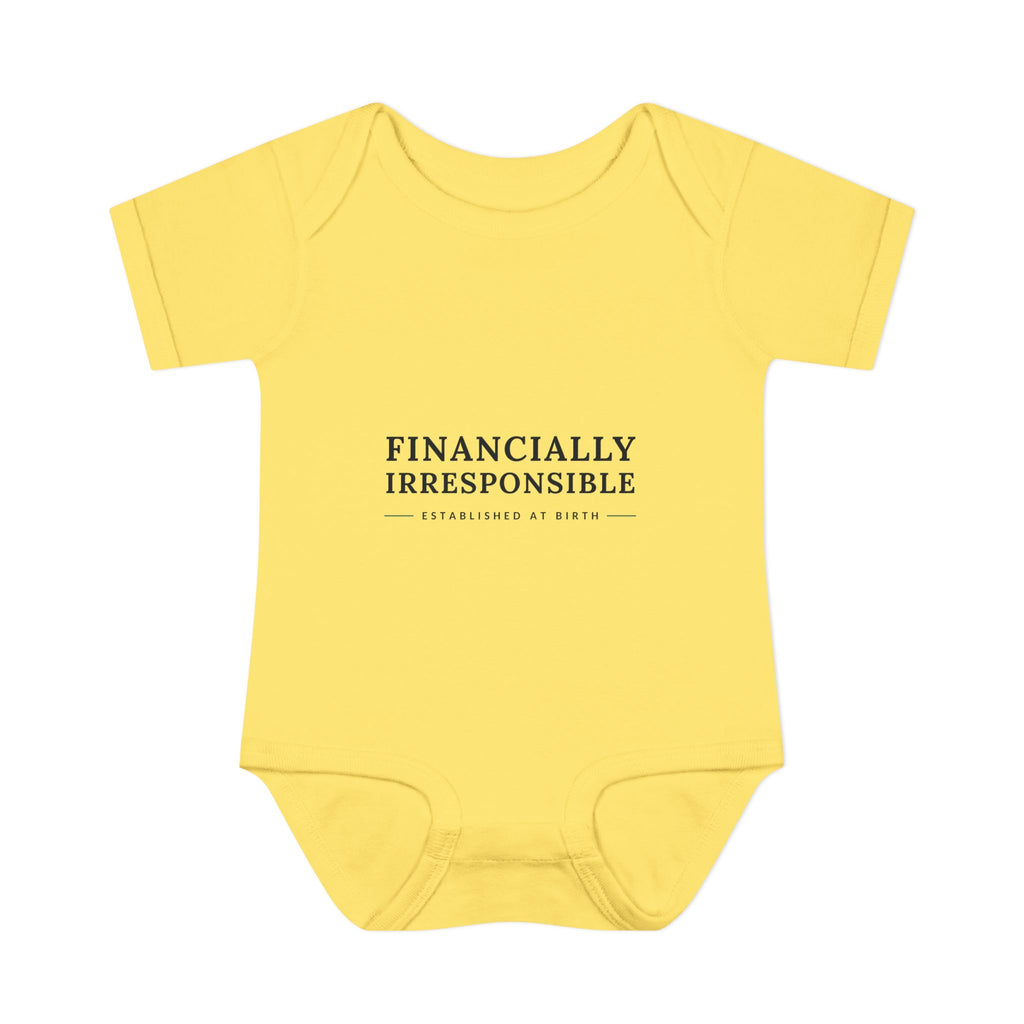 Financially Irresponsible Baby Bodysuit | Funny New Parent Gift