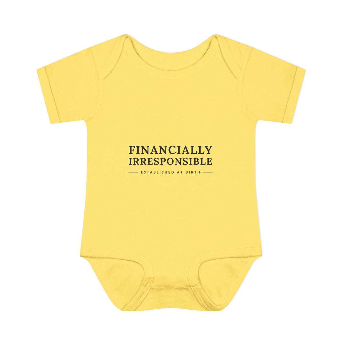 Financially Irresponsible Baby Bodysuit | Funny New Parent Gift
