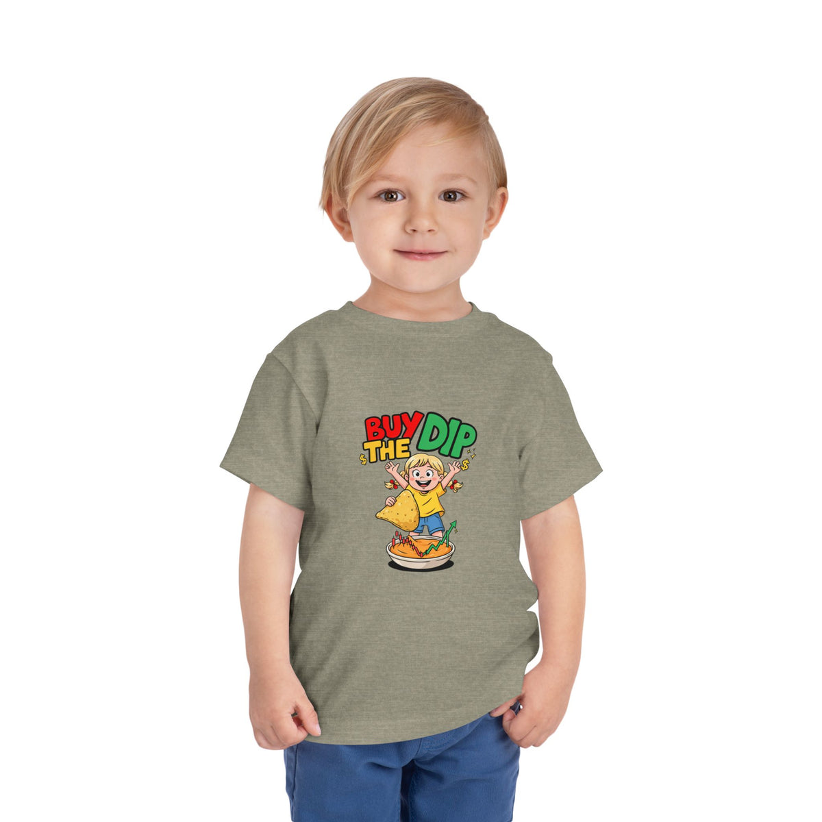 BUY THE DIP. Girls' Toddler Tee | Funny Finance Kids Clothing