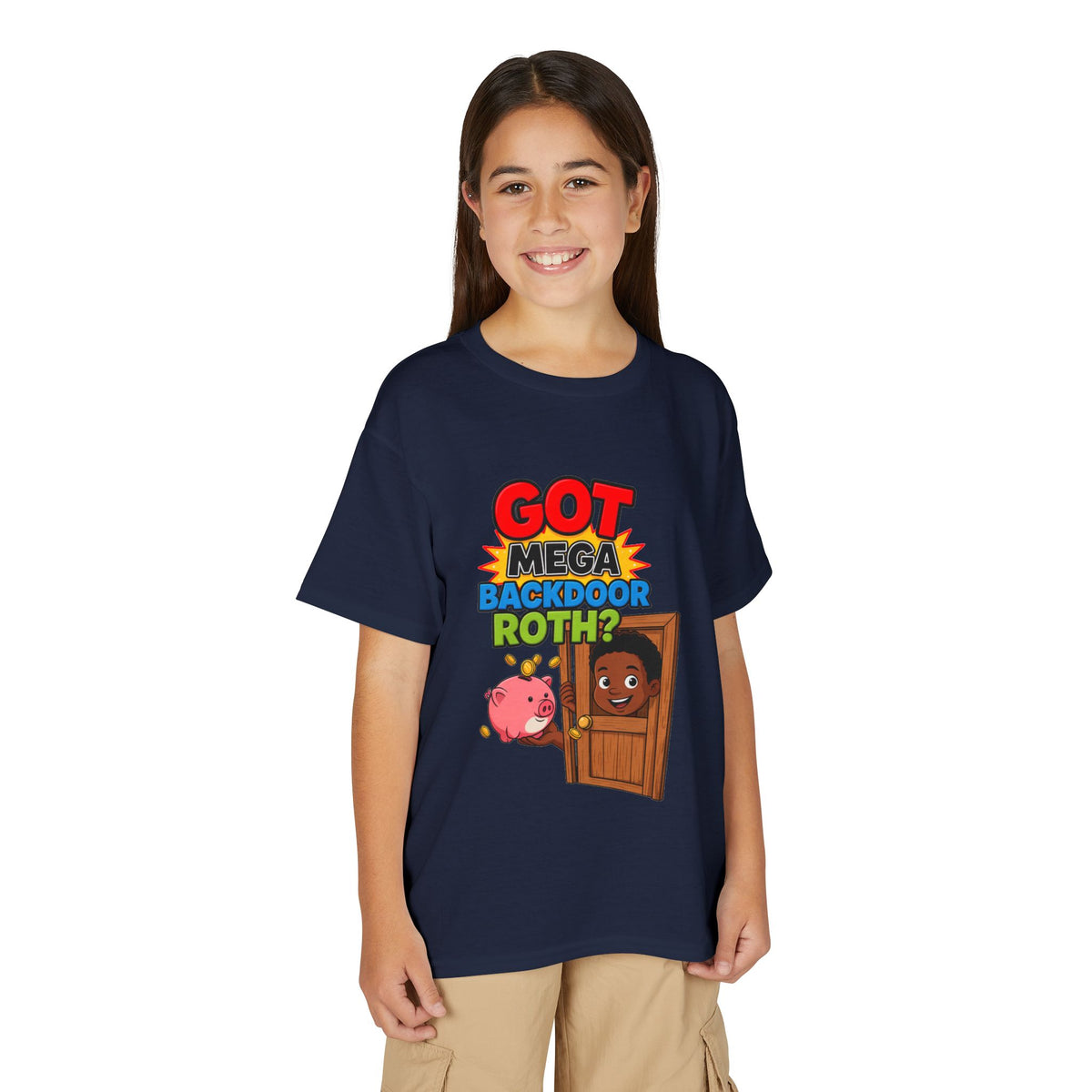GOT MEGA BACKDOOR ROTH? Boys' Youth Tee | Funny Finance Kids Clothing