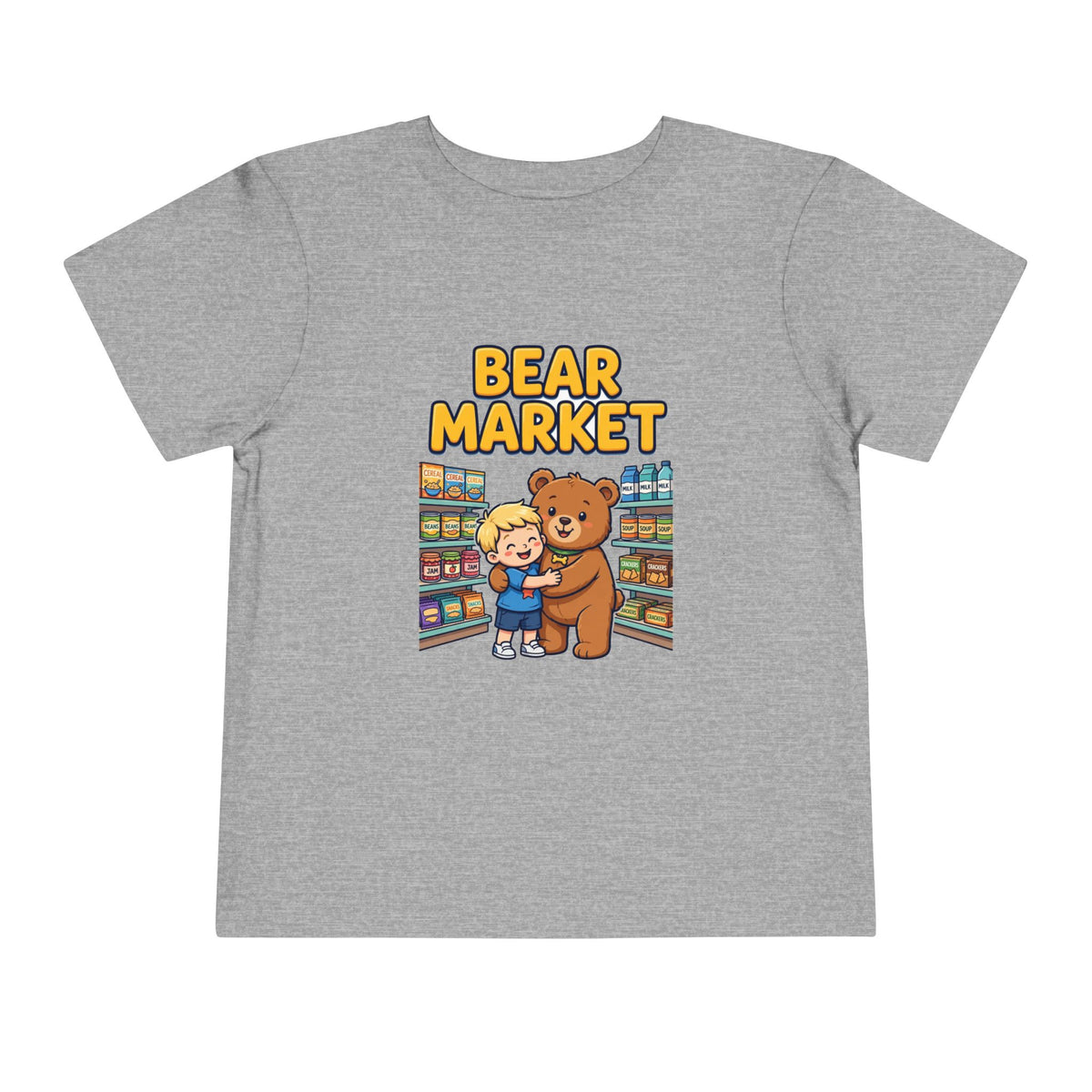 BEAR MARKET. Boys' Toddler Tee | Funny Finance Kids Clothing