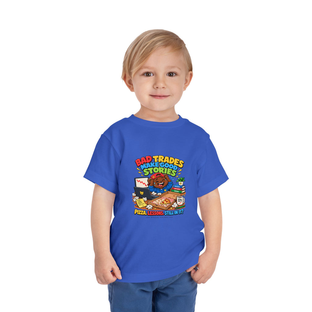 BEAR BAD TRADES. Toddler Tee | Funny Finance Kids Clothing